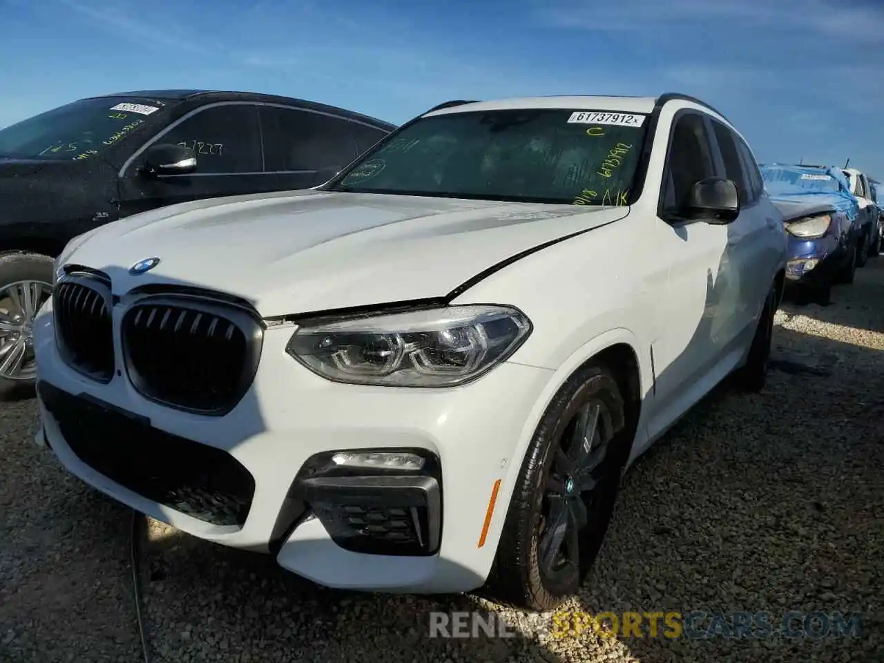 2 Photograph of a damaged car 5UXTS3C51K0Z09611 BMW X3 2019