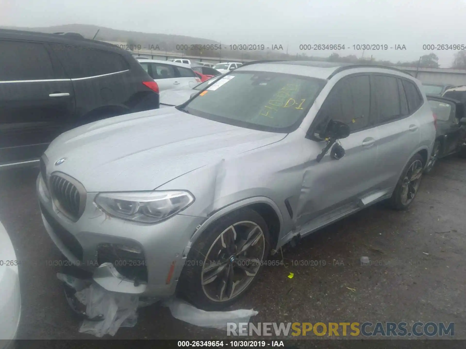 2 Photograph of a damaged car 5UXTS3C53K0Z02935 BMW X3 2019