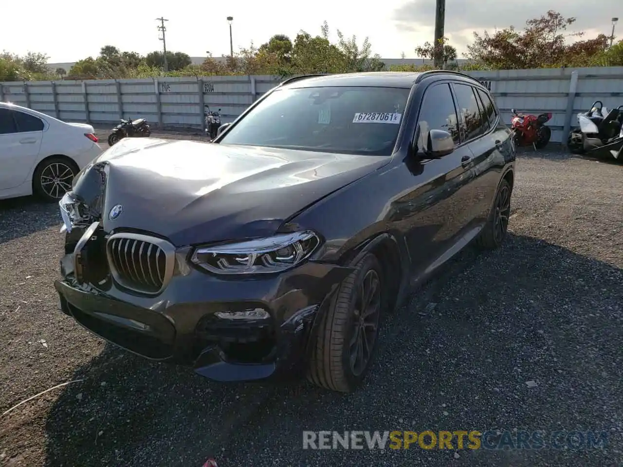 2 Photograph of a damaged car 5UXTS3C53K0Z04667 BMW X3 2019