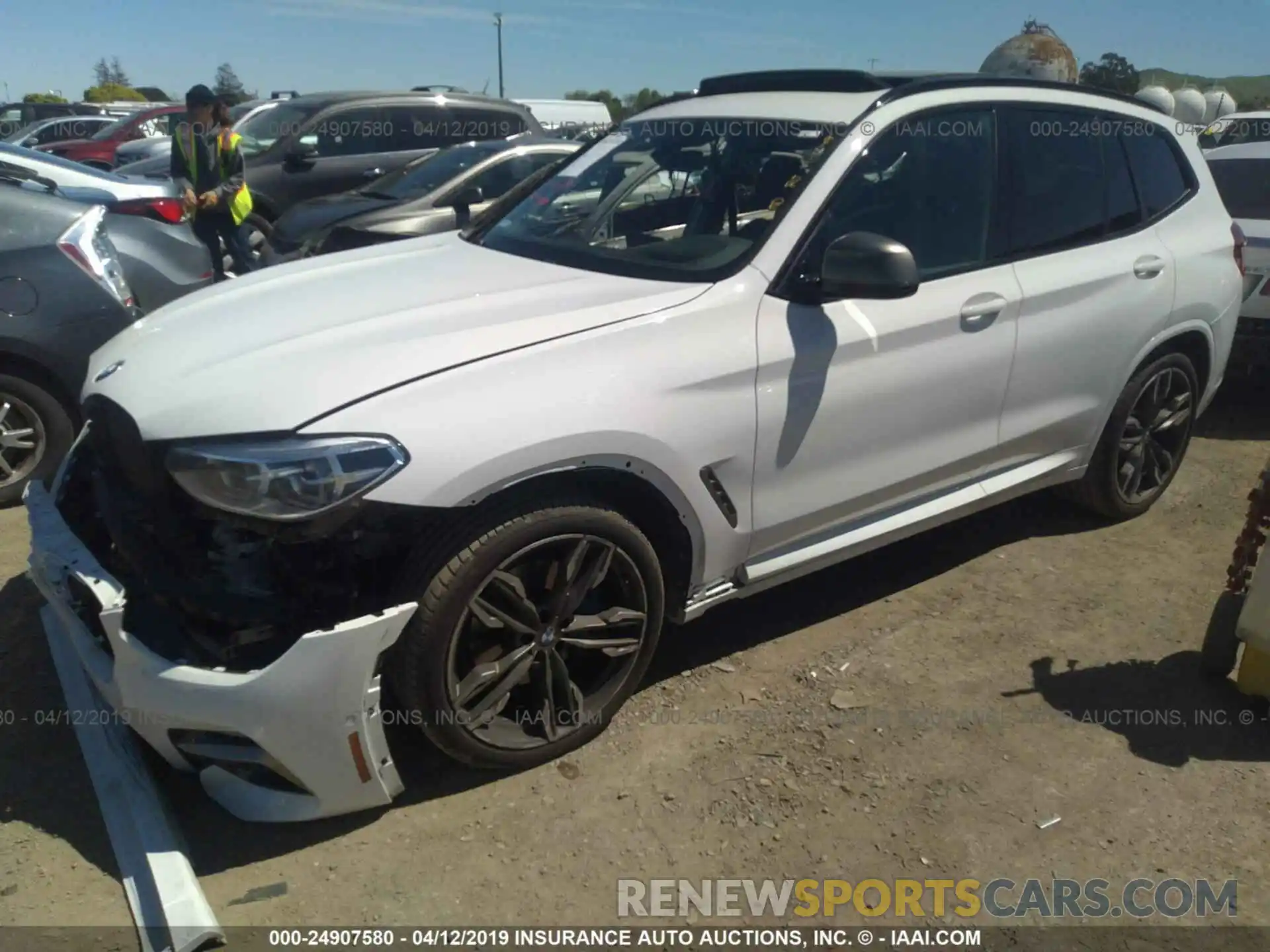 2 Photograph of a damaged car 5UXTS3C53K0Z07150 BMW X3 2019