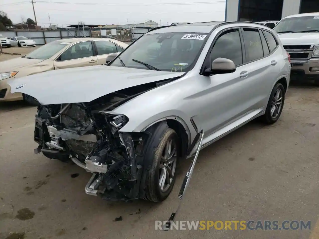 2 Photograph of a damaged car 5UXTS3C53K0Z08332 BMW X3 2019