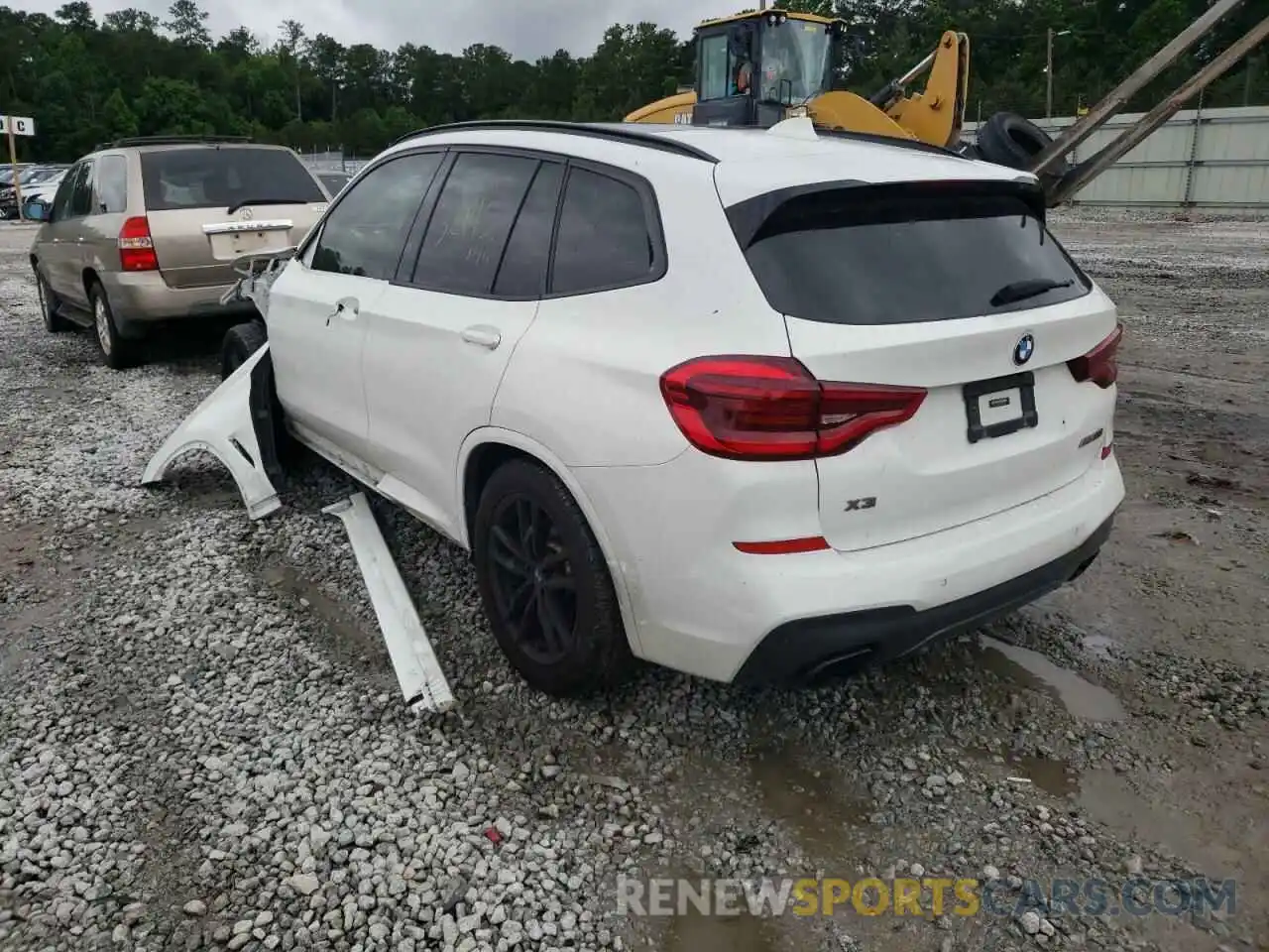 3 Photograph of a damaged car 5UXTS3C53K0Z09111 BMW X3 2019