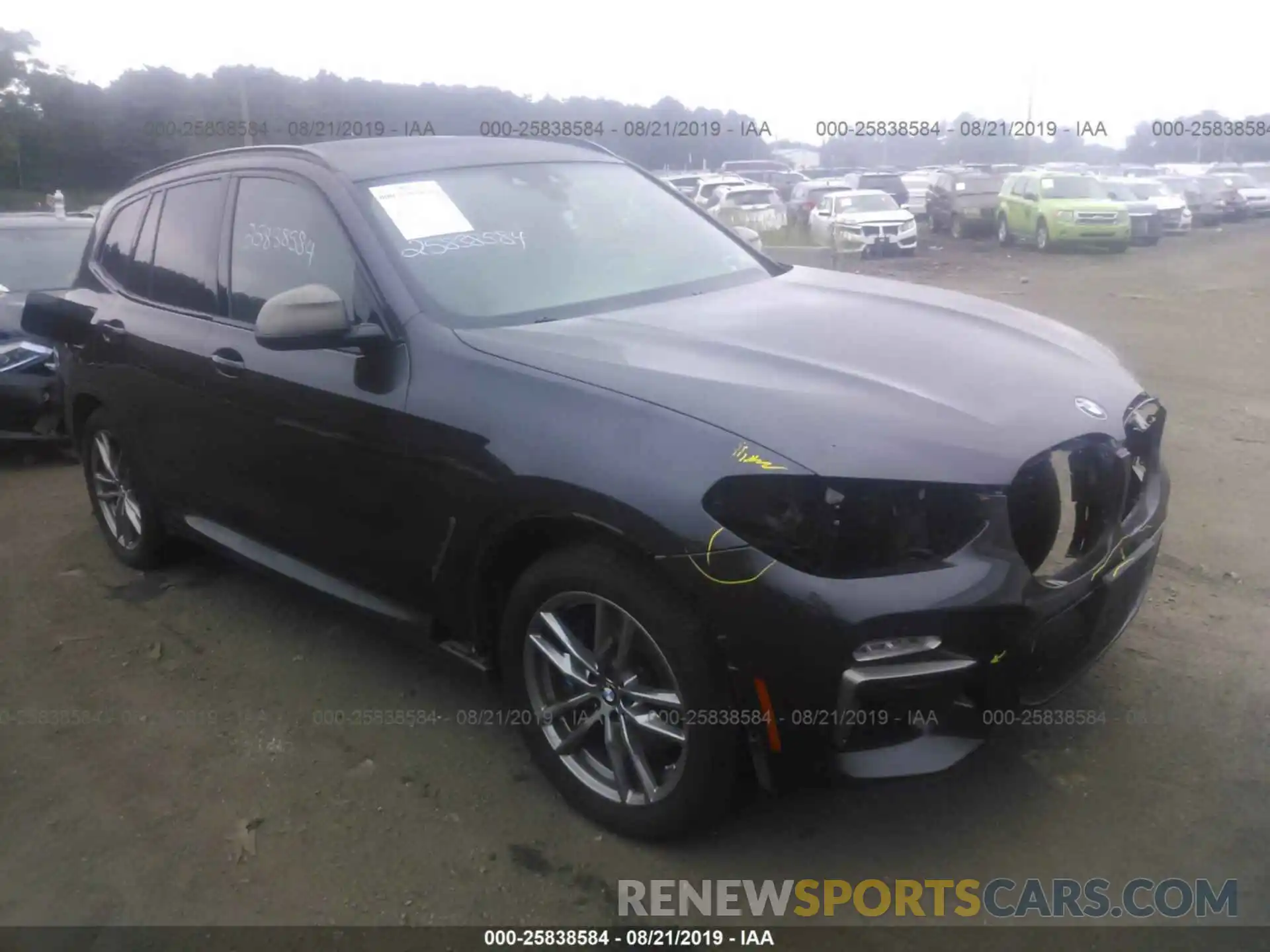 1 Photograph of a damaged car 5UXTS3C54K0Z04659 BMW X3 2019