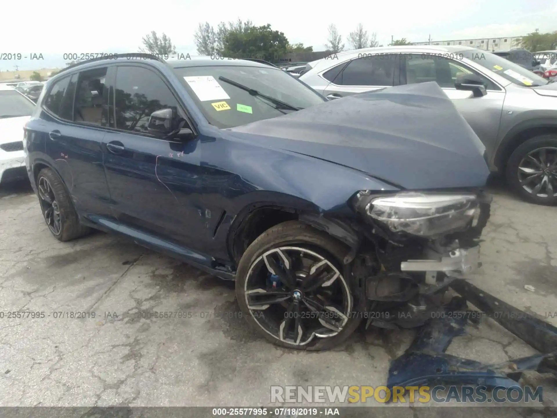 1 Photograph of a damaged car 5UXTS3C55K0Z02953 BMW X3 2019