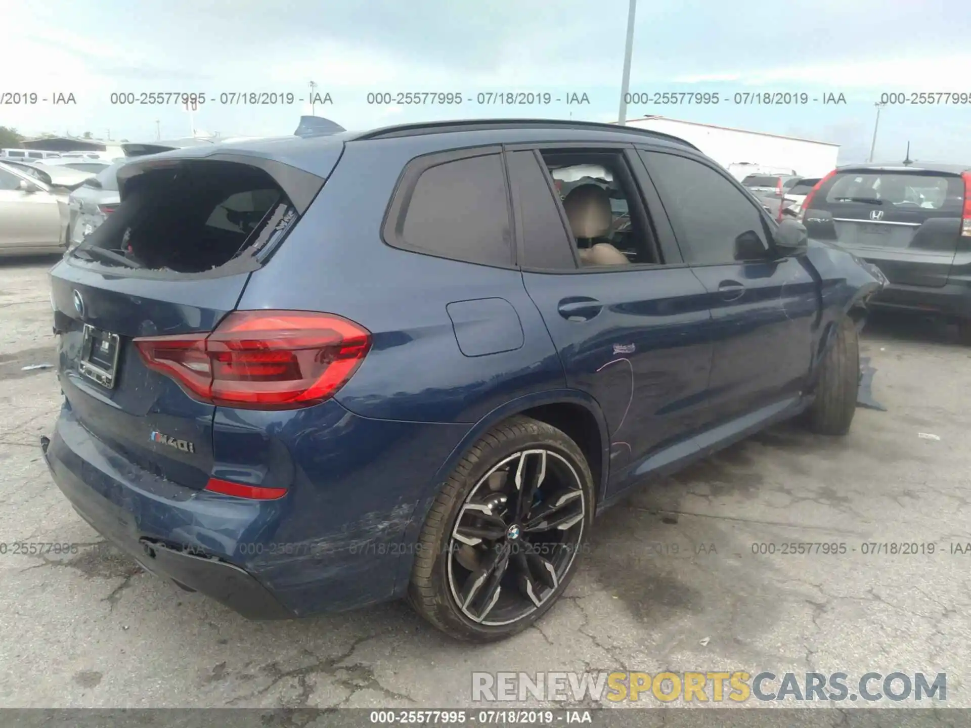 4 Photograph of a damaged car 5UXTS3C55K0Z02953 BMW X3 2019