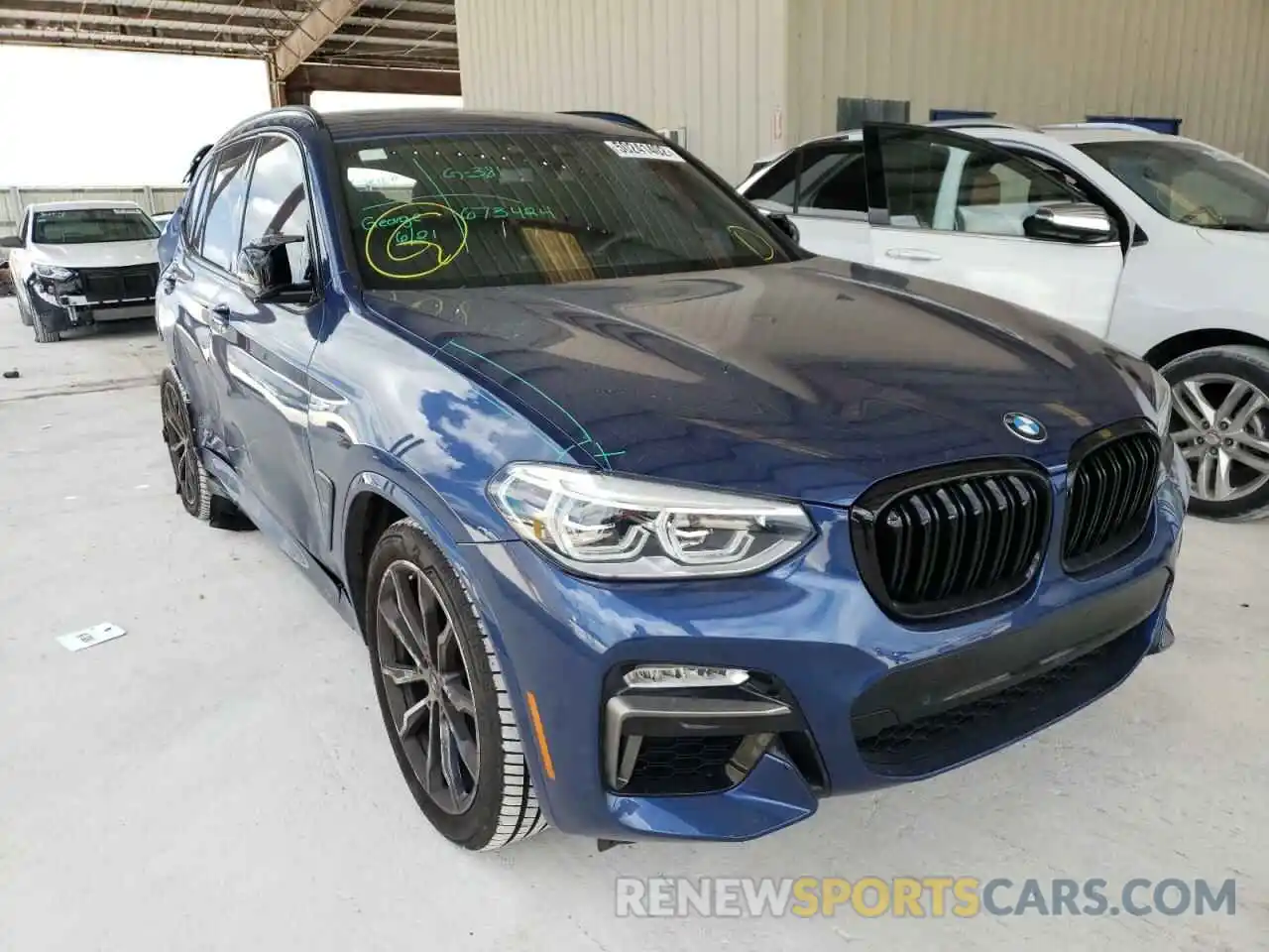 1 Photograph of a damaged car 5UXTS3C55K0Z03701 BMW X3 2019