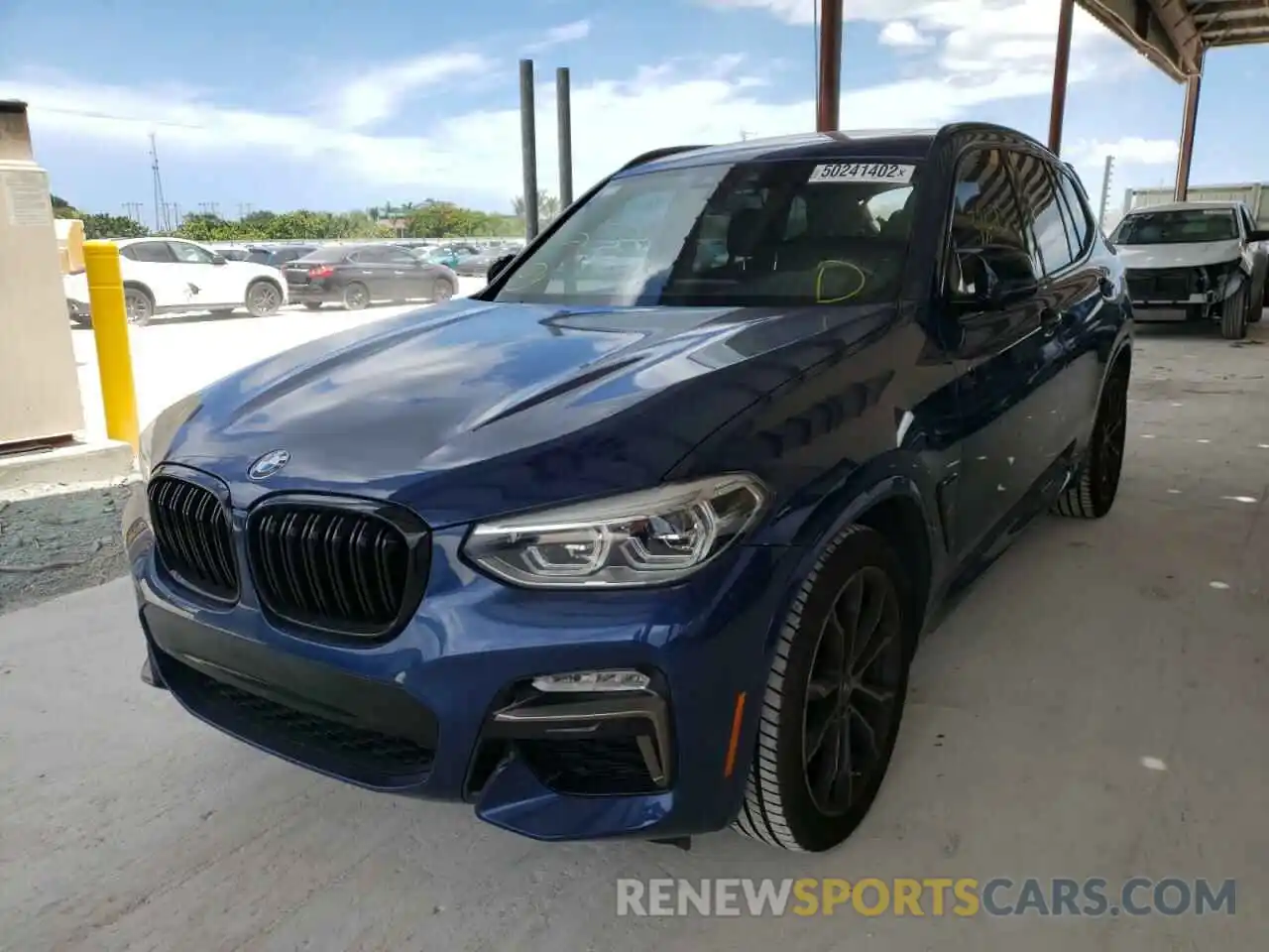 2 Photograph of a damaged car 5UXTS3C55K0Z03701 BMW X3 2019