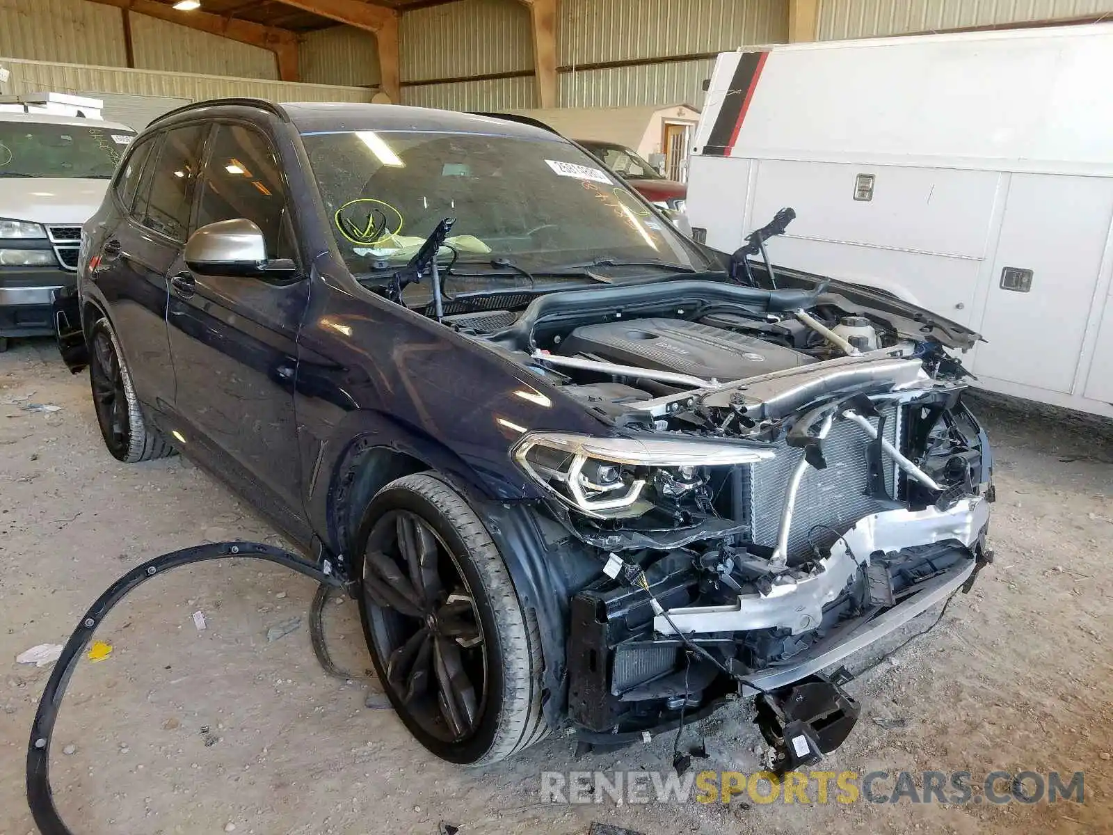 1 Photograph of a damaged car 5UXTS3C55K0Z03990 BMW X3 2019