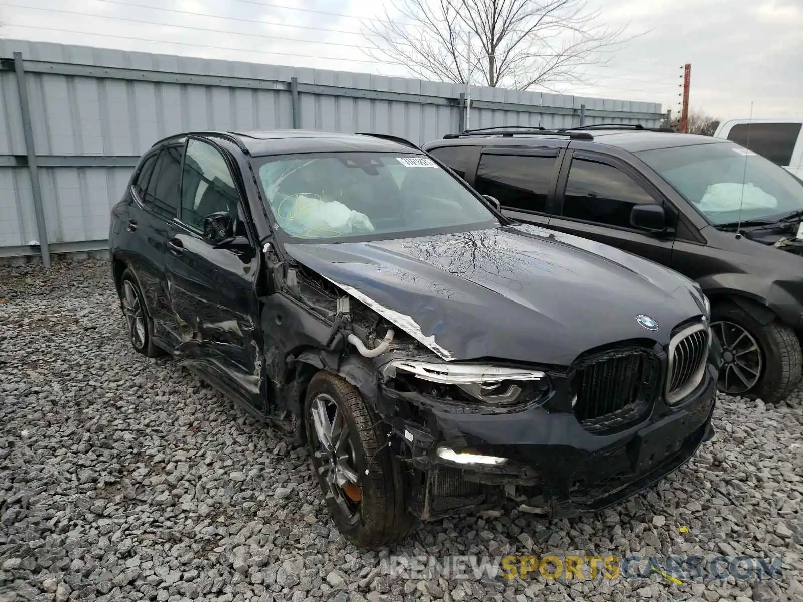 1 Photograph of a damaged car 5UXTS3C55K0Z05870 BMW X3 2019