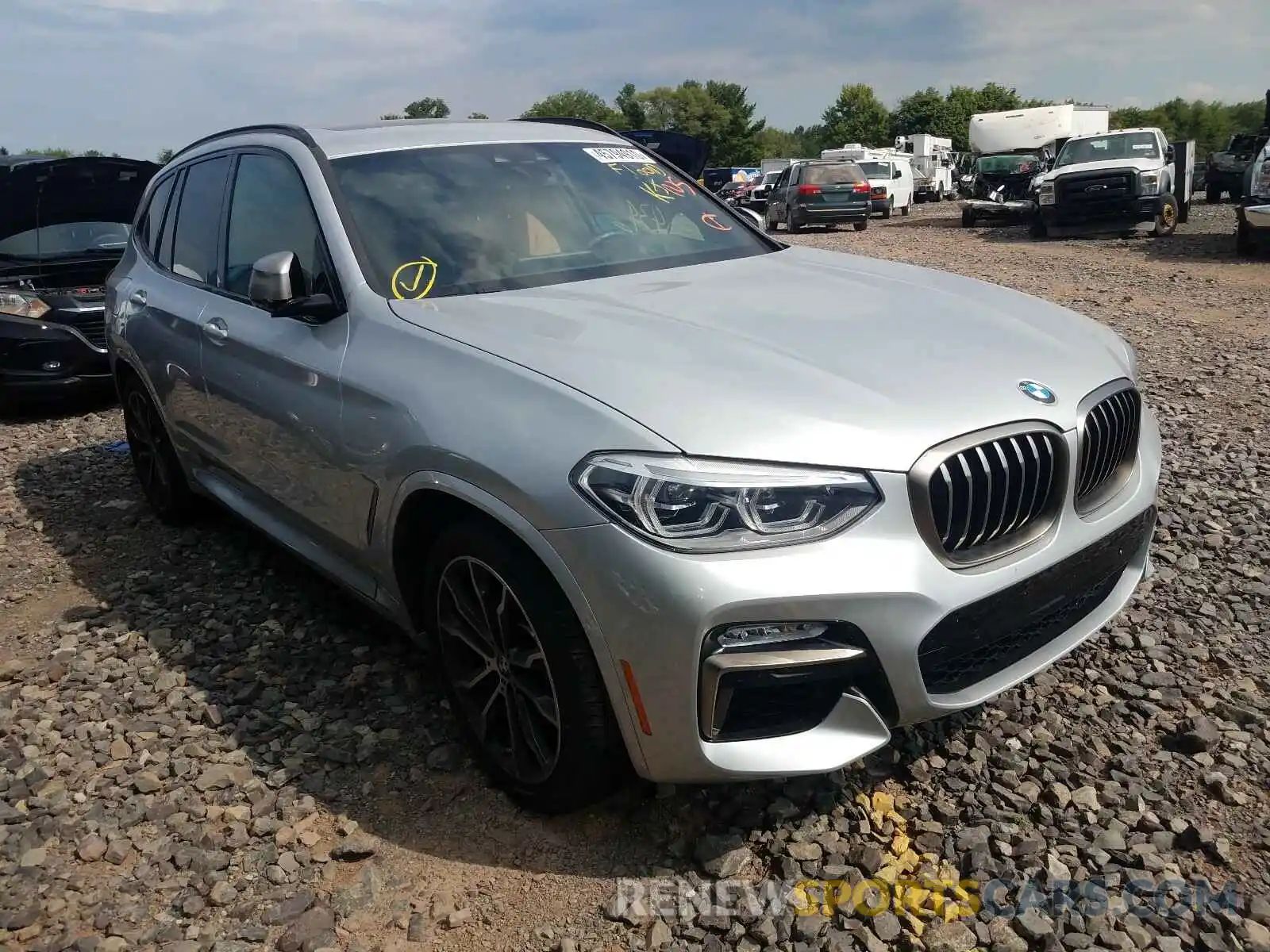 1 Photograph of a damaged car 5UXTS3C56K0Z02671 BMW X3 2019