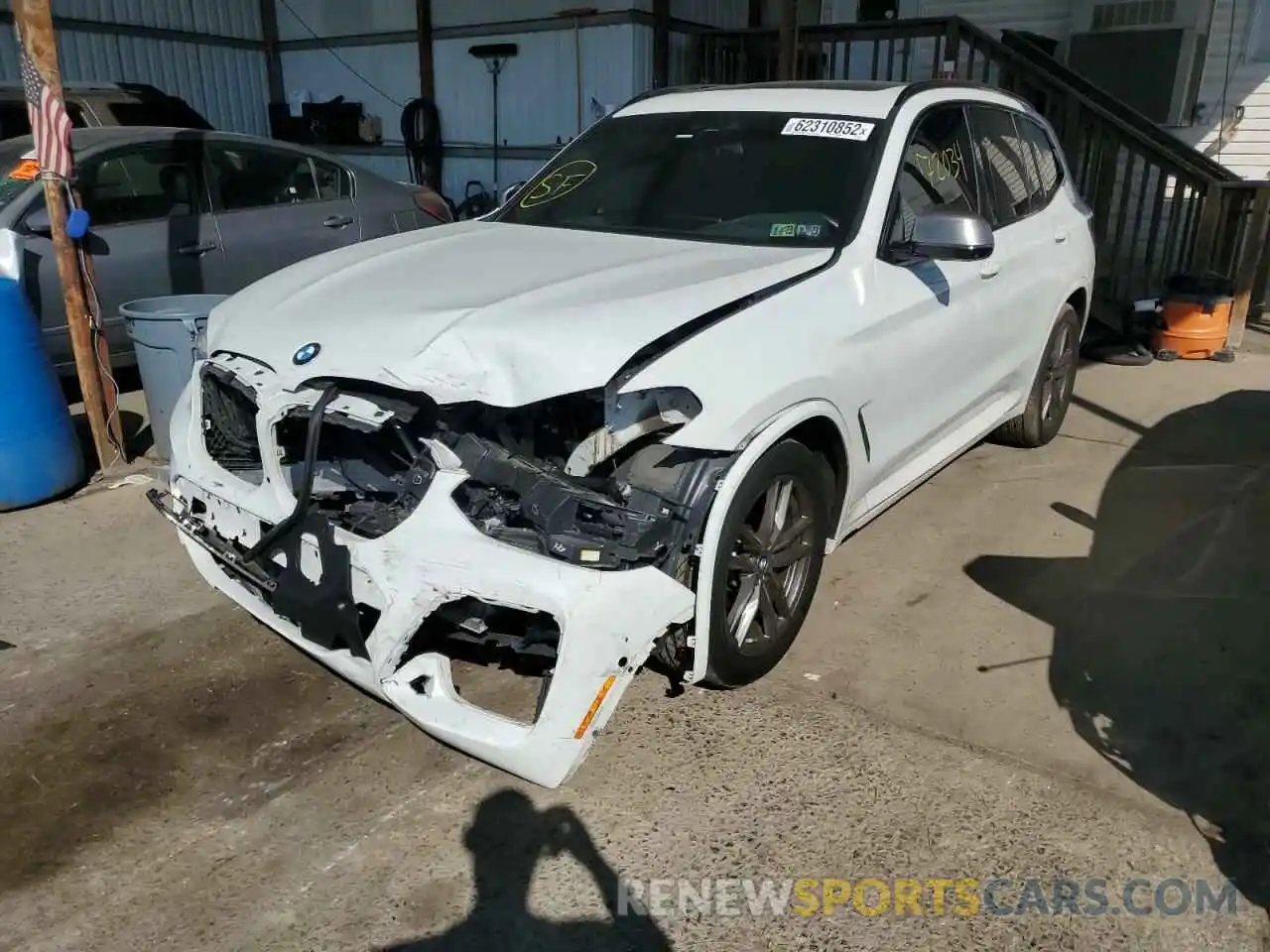 2 Photograph of a damaged car 5UXTS3C56K0Z04663 BMW X3 2019