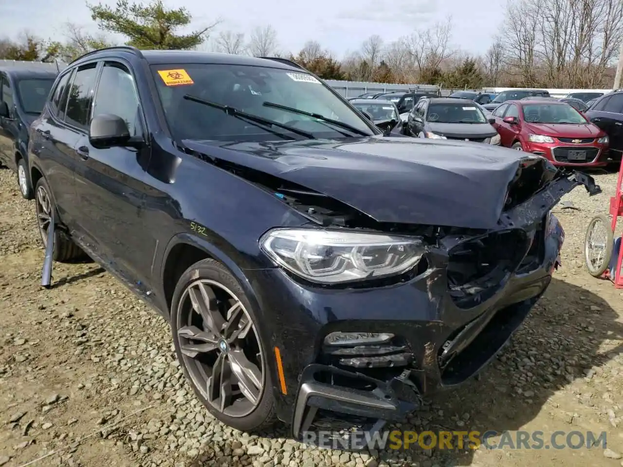 1 Photograph of a damaged car 5UXTS3C56K0Z08082 BMW X3 2019