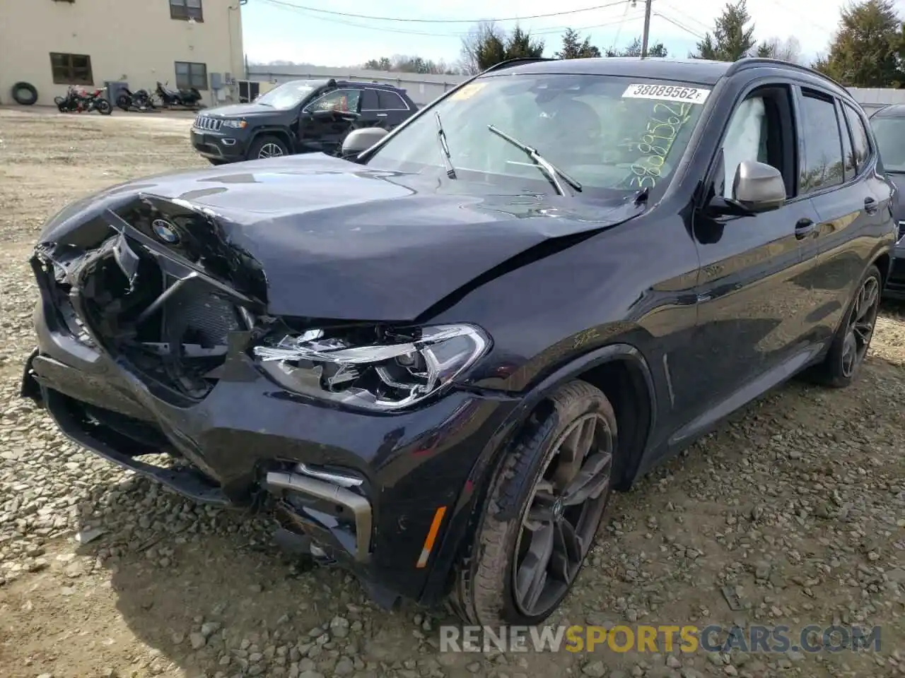 2 Photograph of a damaged car 5UXTS3C56K0Z08082 BMW X3 2019