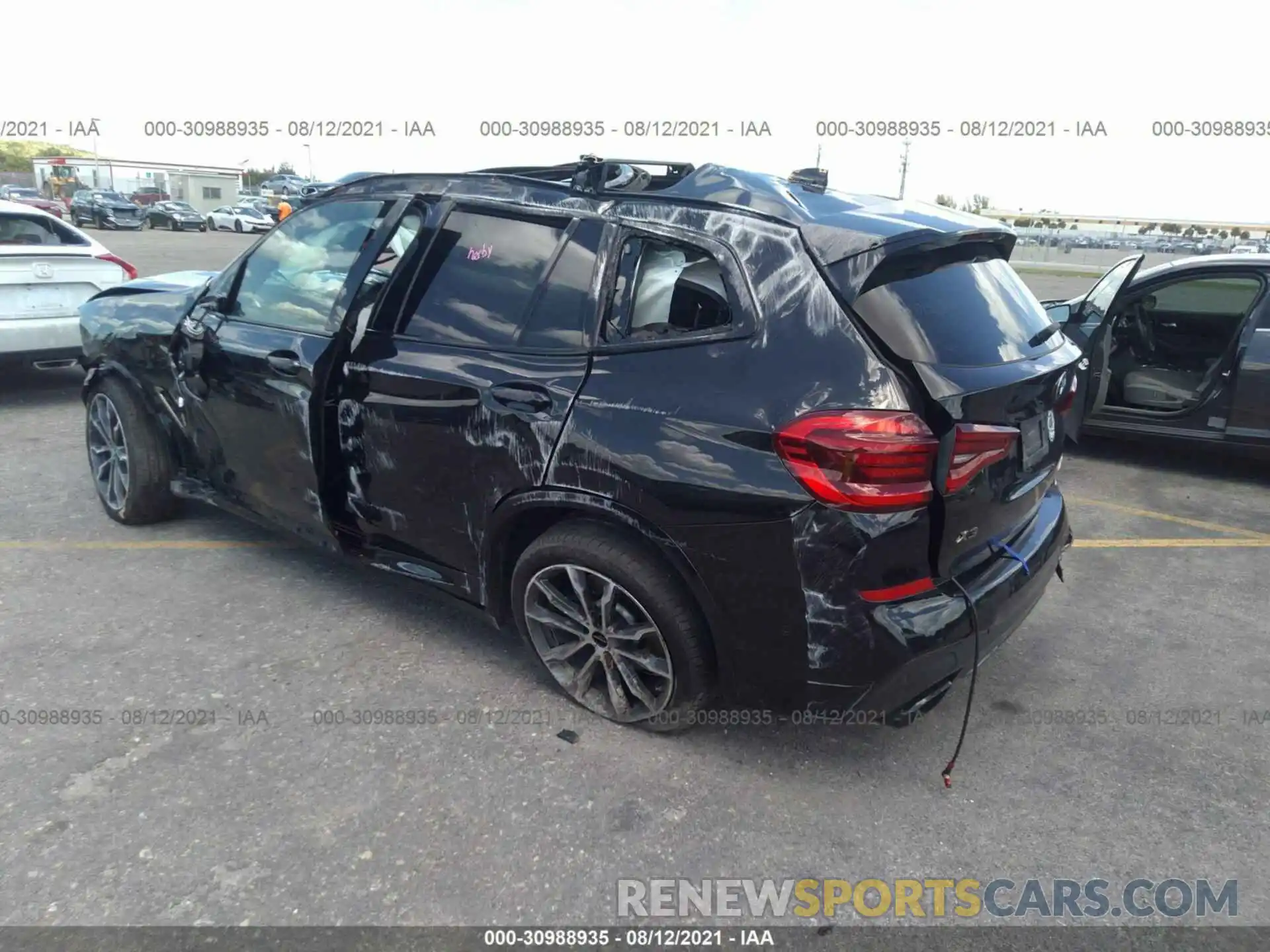 3 Photograph of a damaged car 5UXTS3C56K0Z09006 BMW X3 2019