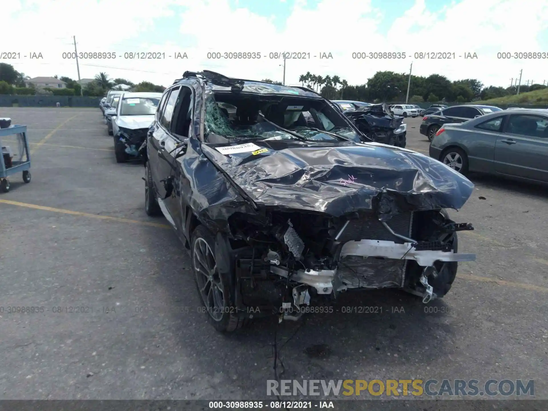 6 Photograph of a damaged car 5UXTS3C56K0Z09006 BMW X3 2019