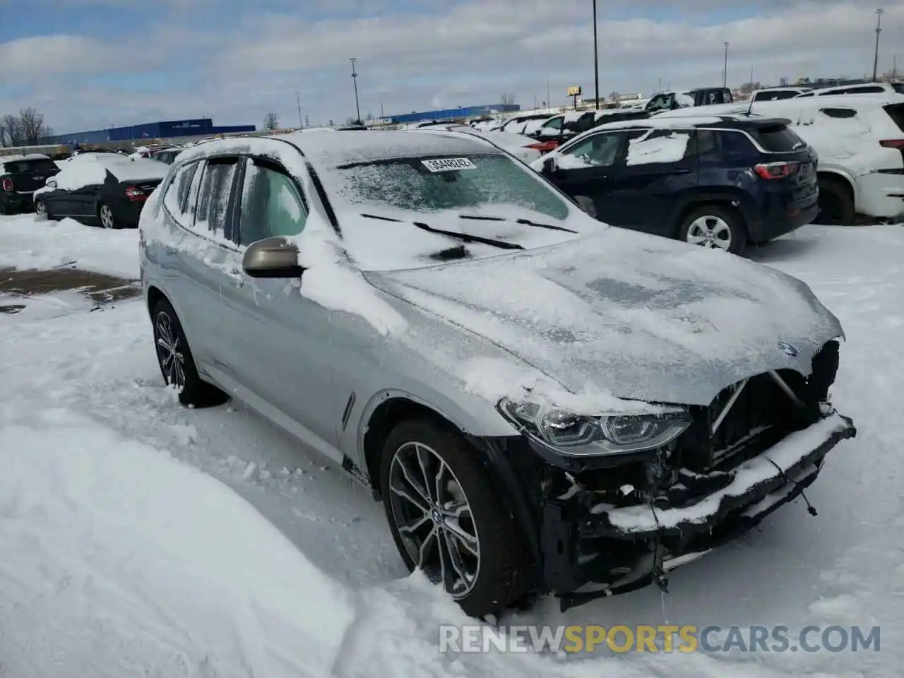 1 Photograph of a damaged car 5UXTS3C56K0Z09698 BMW X3 2019