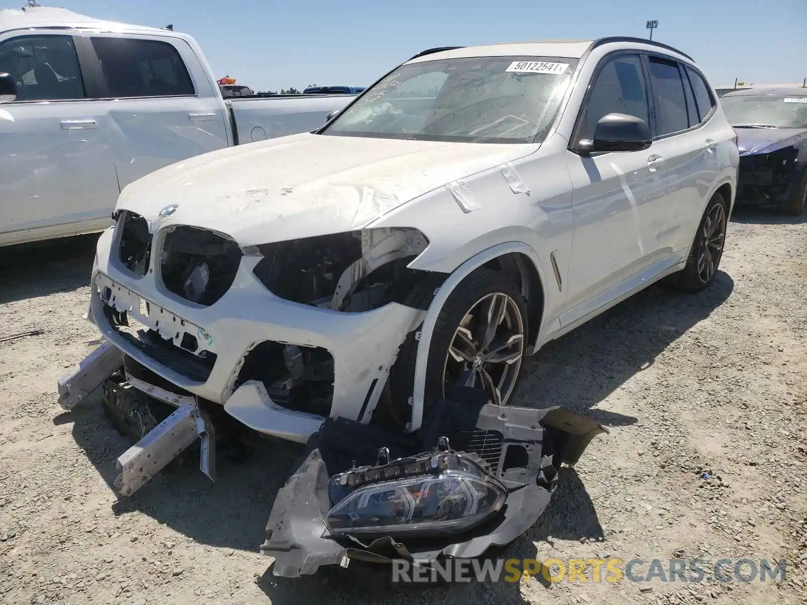 2 Photograph of a damaged car 5UXTS3C57K0Z06342 BMW X3 2019