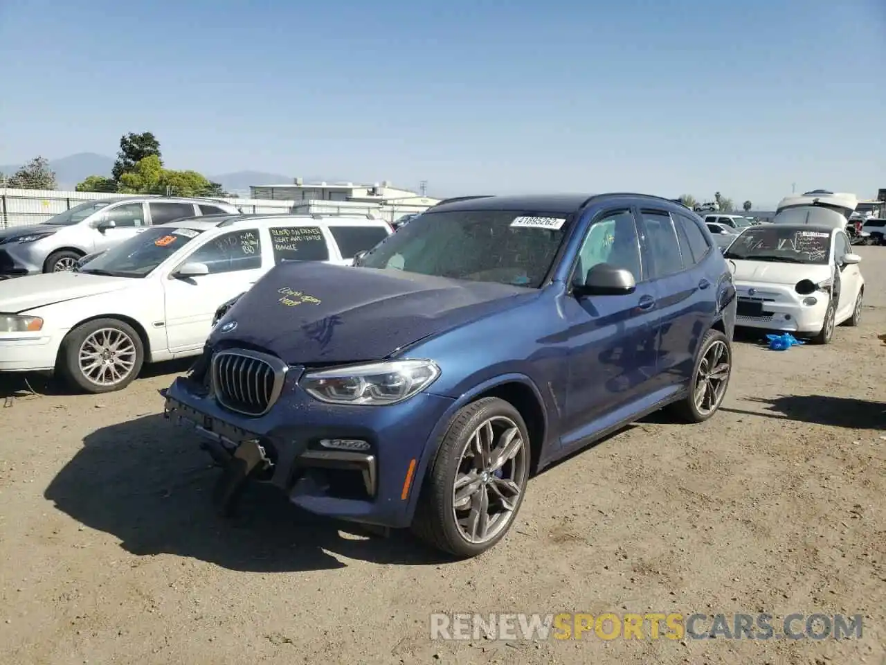 2 Photograph of a damaged car 5UXTS3C57K0Z06566 BMW X3 2019