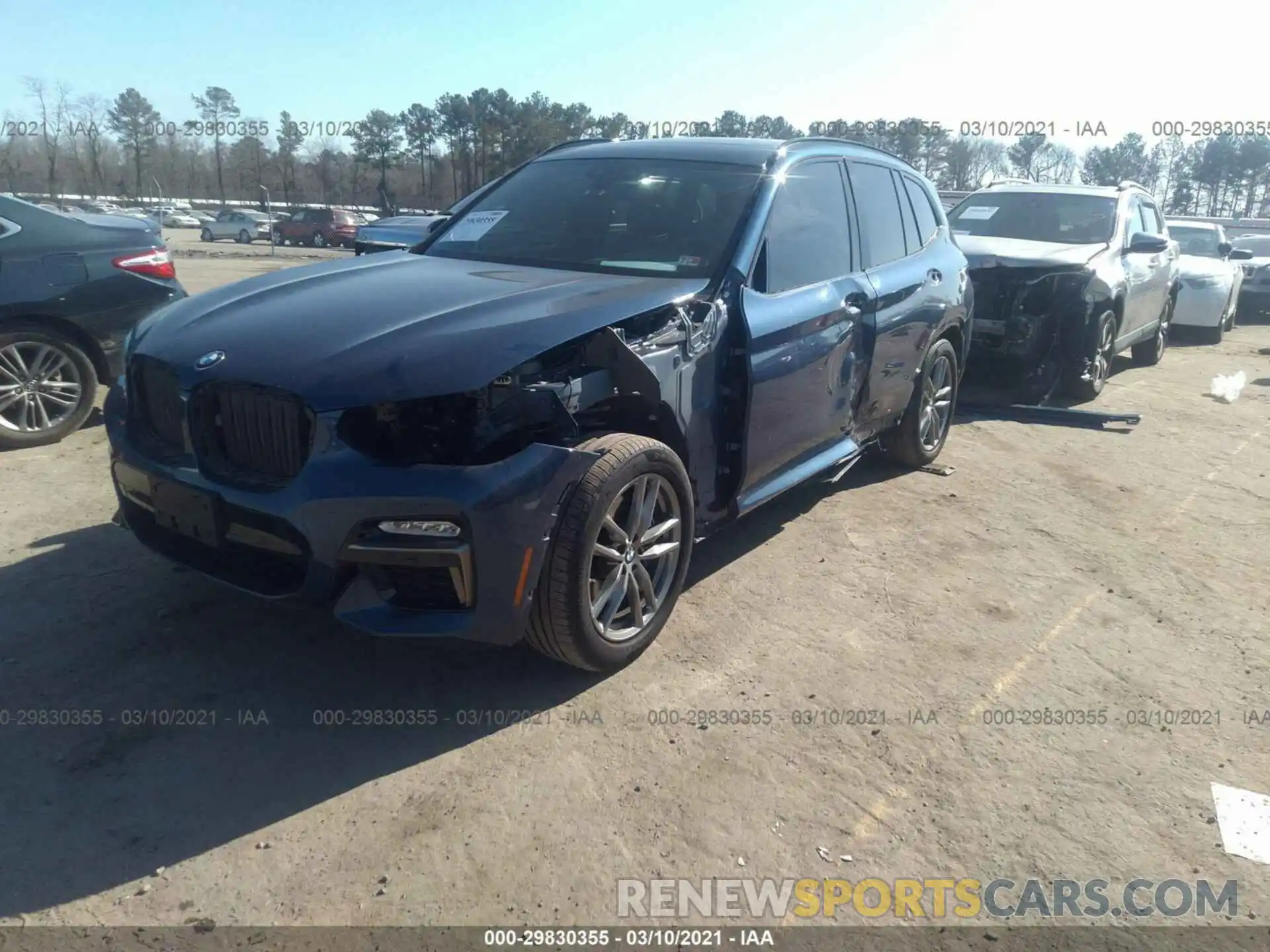 2 Photograph of a damaged car 5UXTS3C57K0Z07619 BMW X3 2019