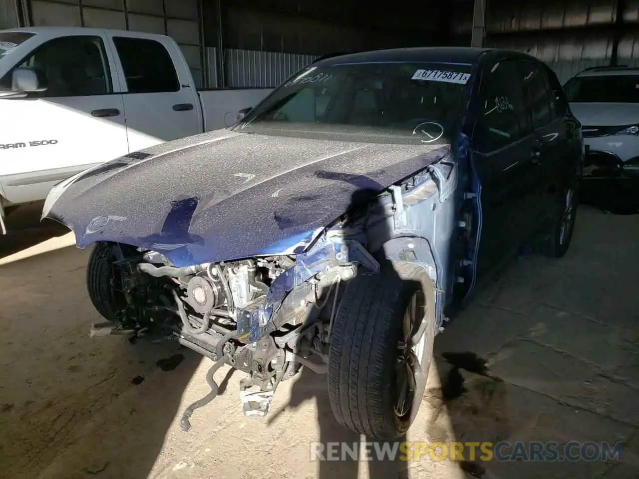 2 Photograph of a damaged car 5UXTS3C57K0Z10035 BMW X3 2019