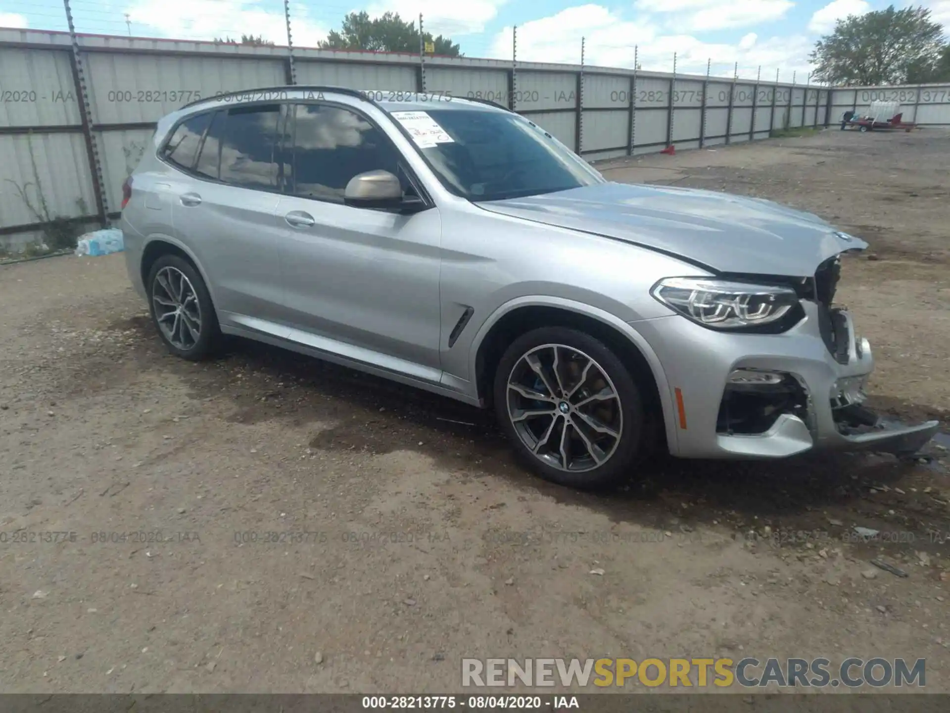 1 Photograph of a damaged car 5UXTS3C57K0Z10066 BMW X3 2019