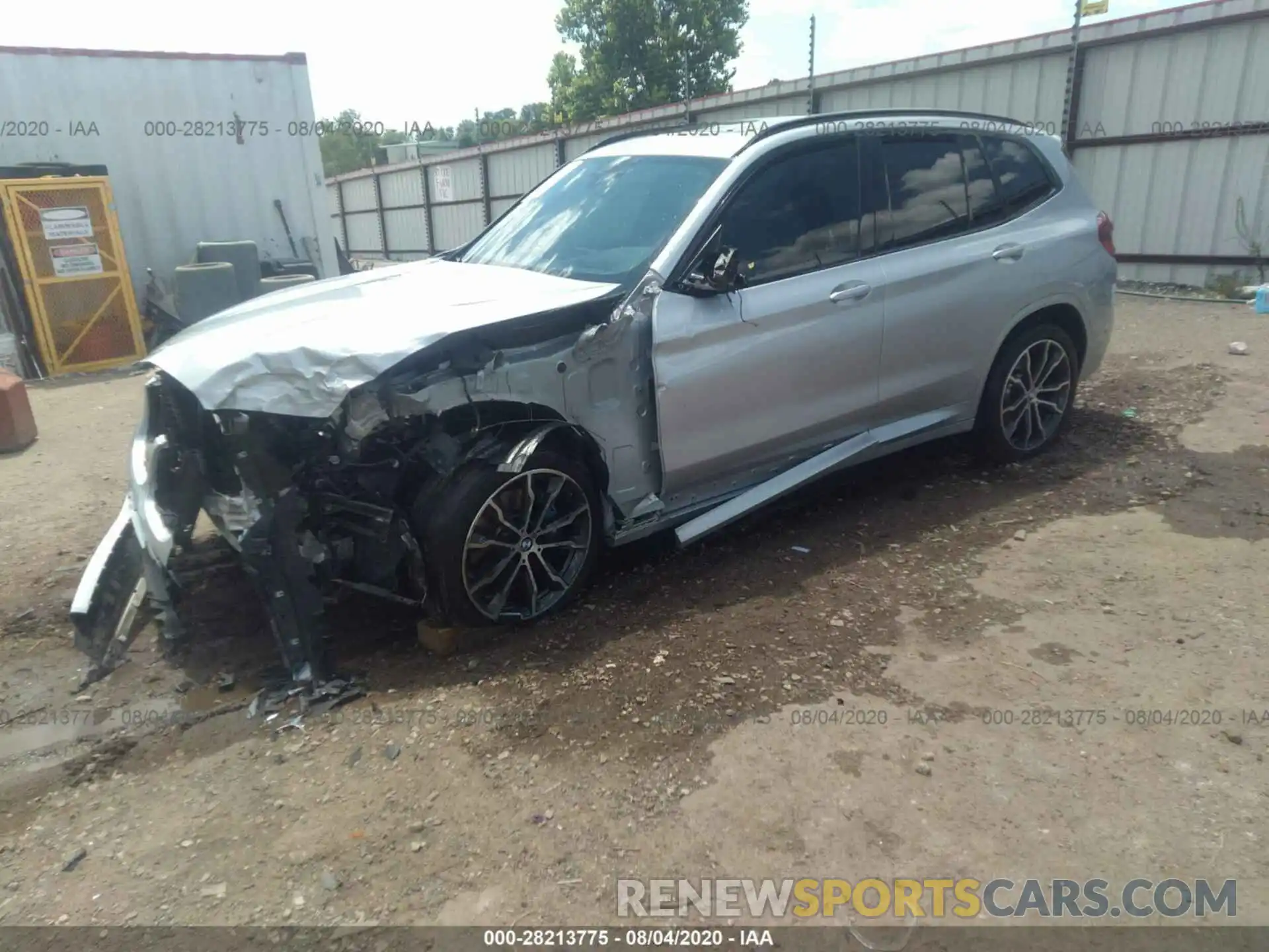 2 Photograph of a damaged car 5UXTS3C57K0Z10066 BMW X3 2019