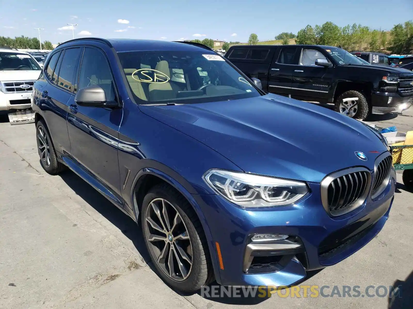 1 Photograph of a damaged car 5UXTS3C57KLR73375 BMW X3 2019