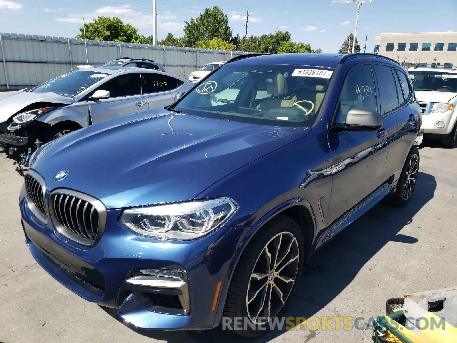 2 Photograph of a damaged car 5UXTS3C57KLR73375 BMW X3 2019