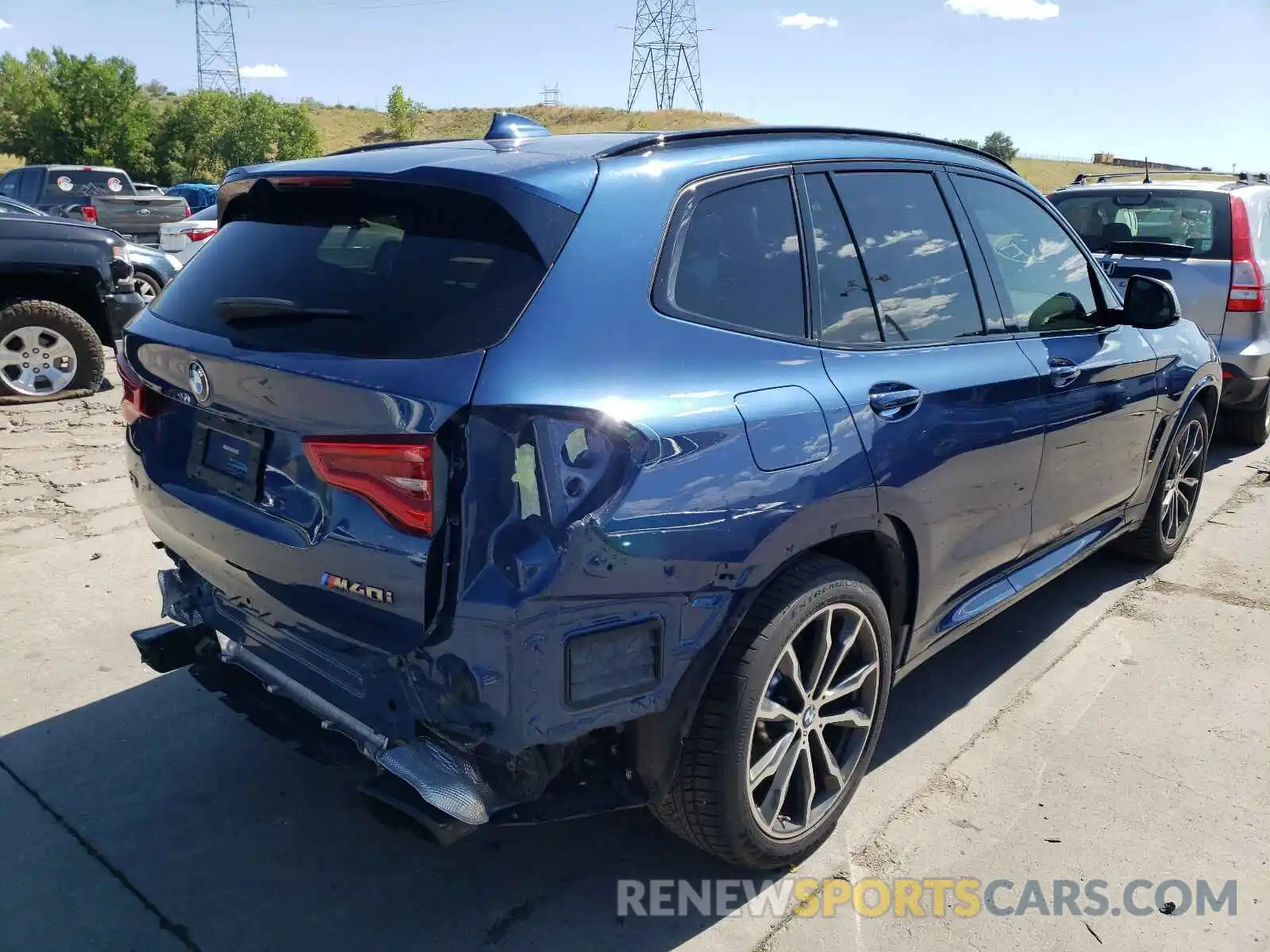 4 Photograph of a damaged car 5UXTS3C57KLR73375 BMW X3 2019