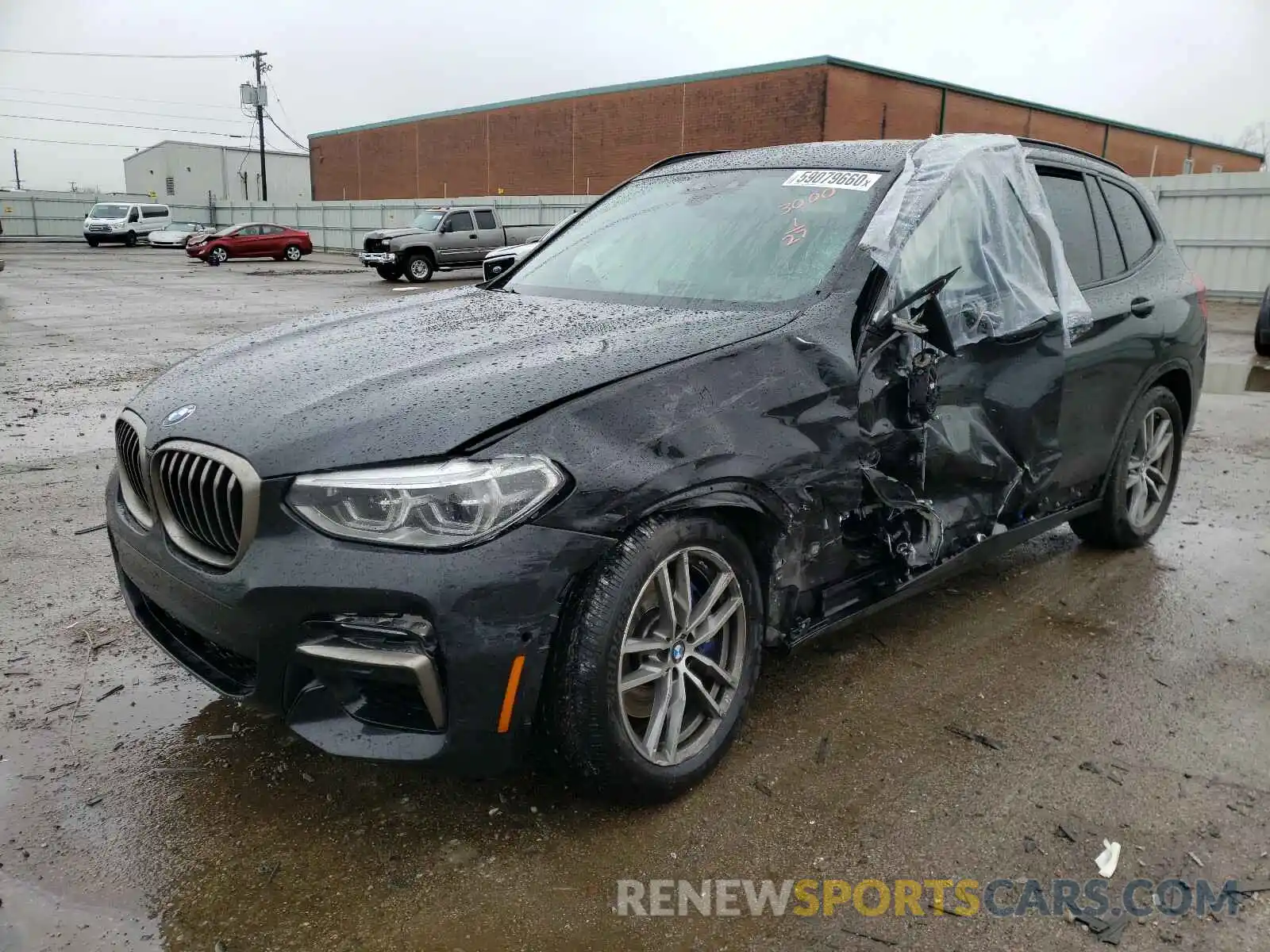 2 Photograph of a damaged car 5UXTS3C58K0Z03000 BMW X3 2019