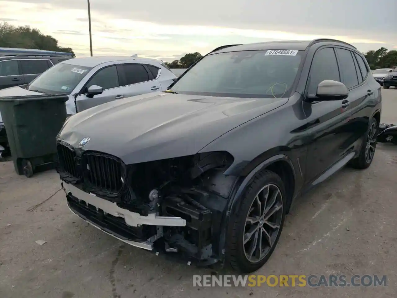 2 Photograph of a damaged car 5UXTS3C58K0Z04292 BMW X3 2019