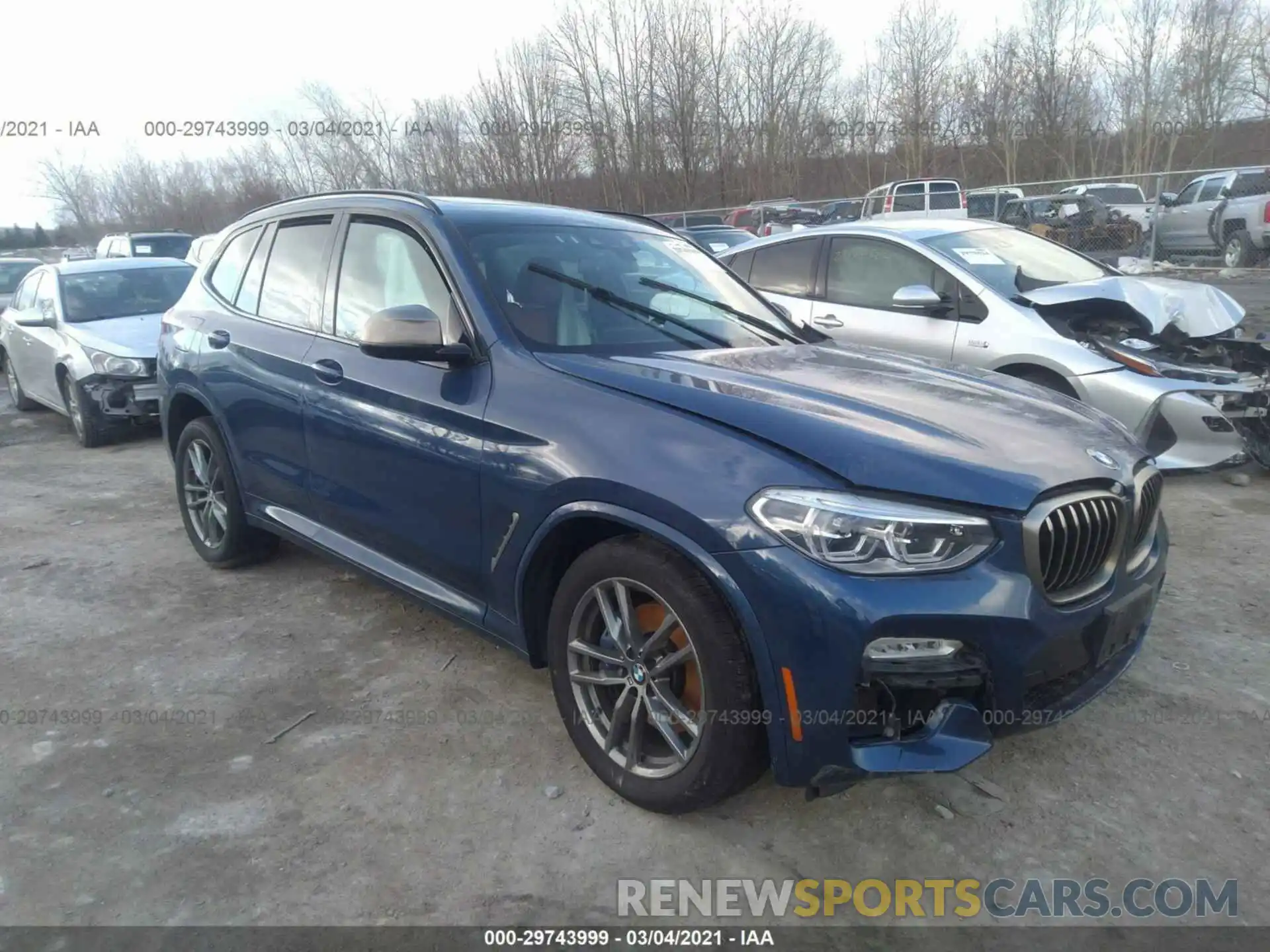 1 Photograph of a damaged car 5UXTS3C58K0Z04535 BMW X3 2019