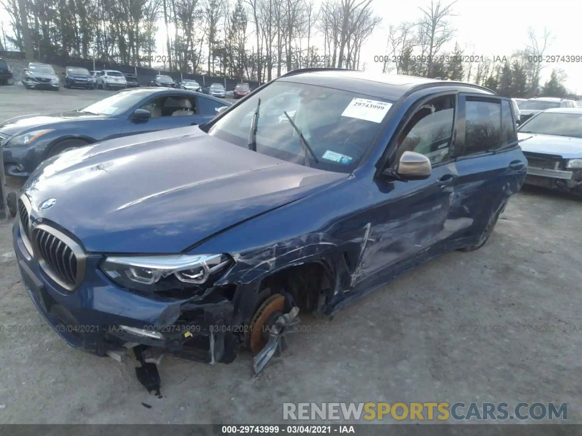 2 Photograph of a damaged car 5UXTS3C58K0Z04535 BMW X3 2019