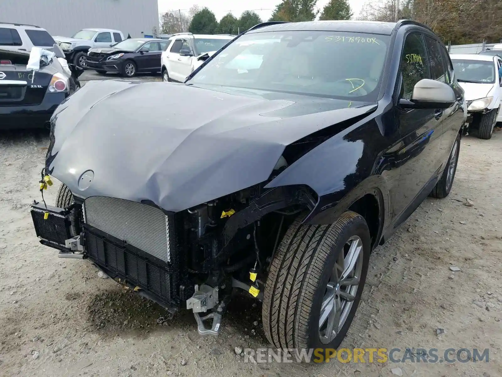 2 Photograph of a damaged car 5UXTS3C59K0Z09193 BMW X3 2019