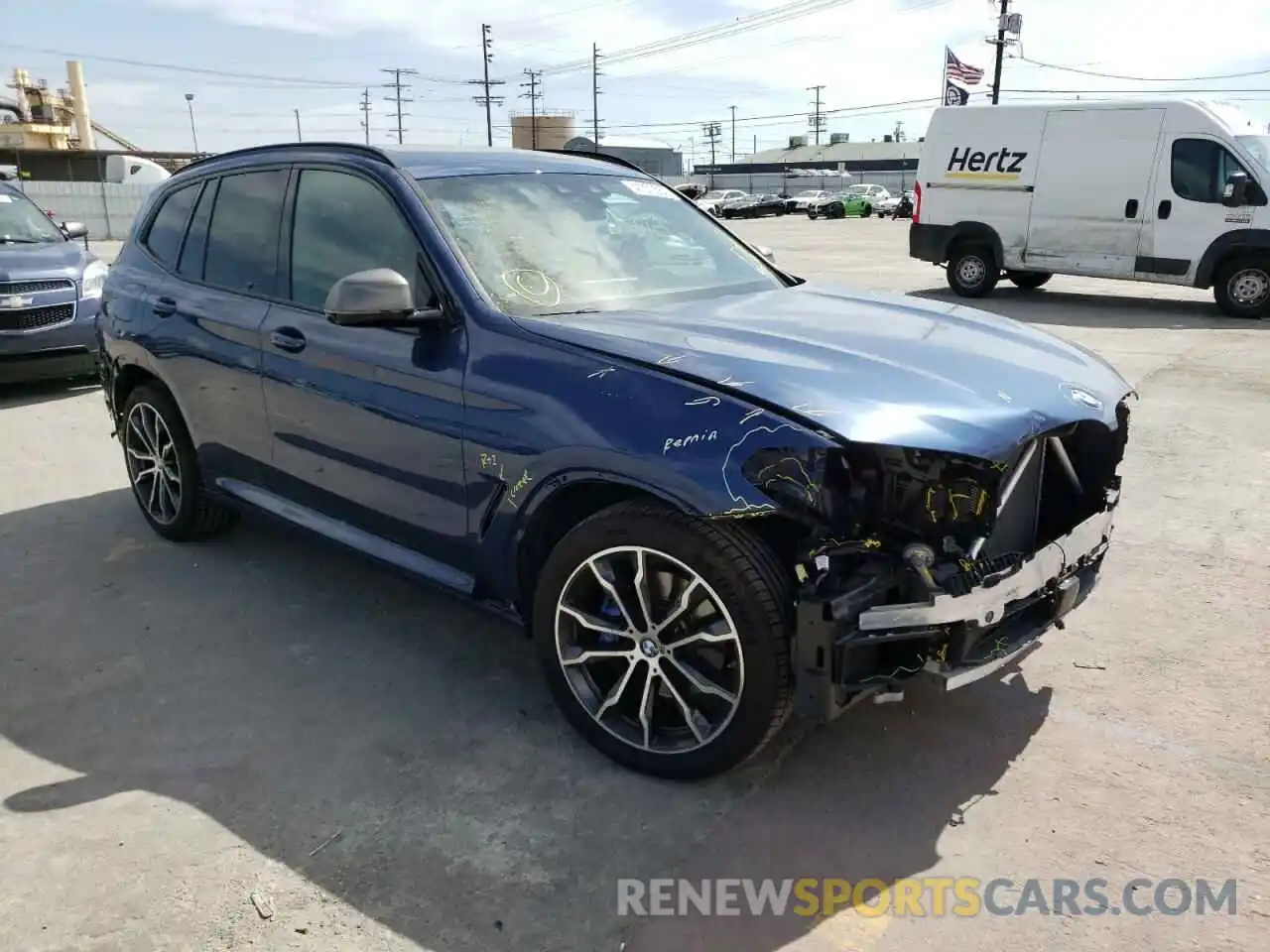 1 Фотография поврежденного автомобиля 5UXTS3C5XK0Z07744 BMW X3 2019