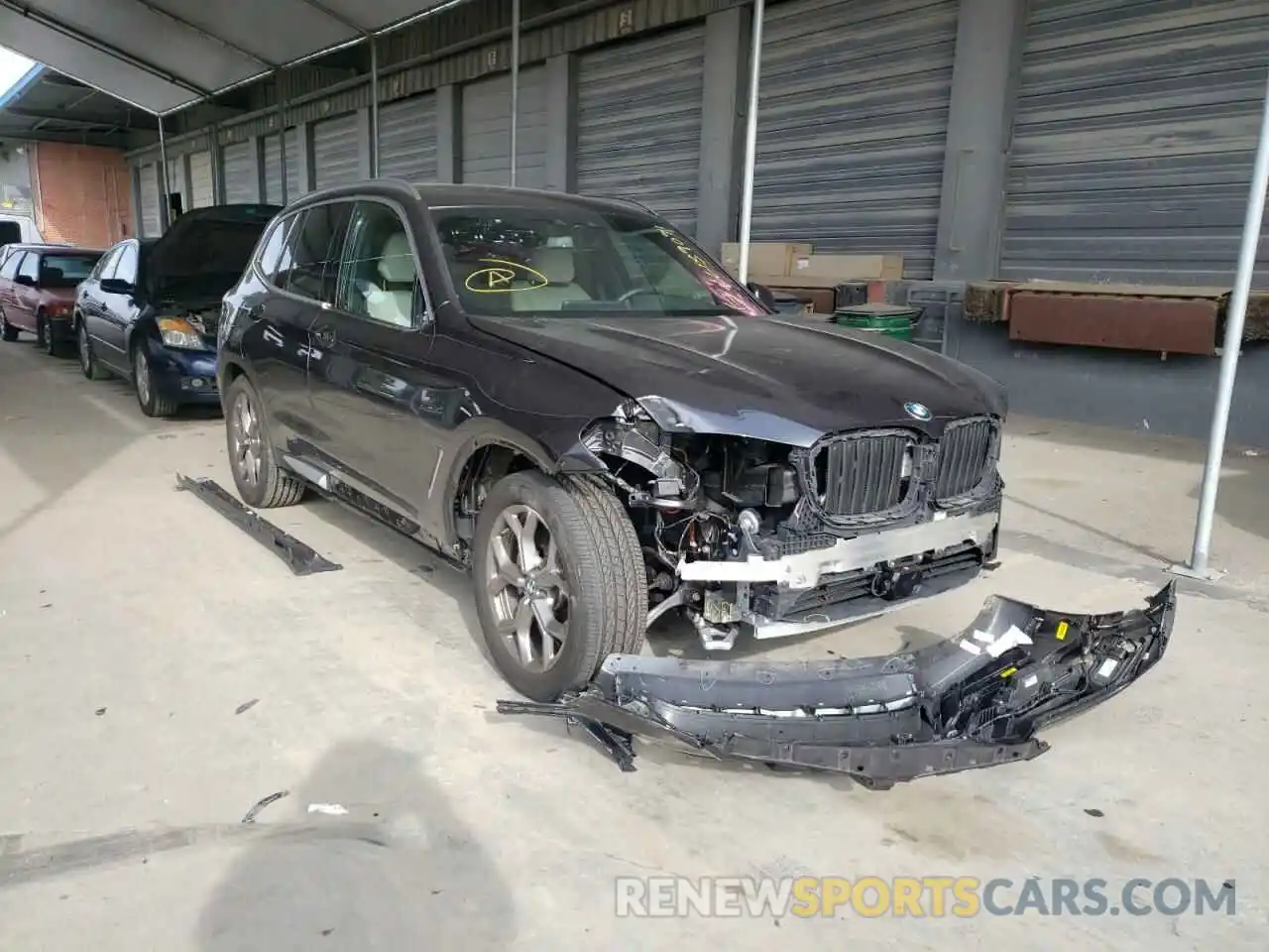 1 Photograph of a damaged car 5UXTS1C00L9D22356 BMW X3 2020