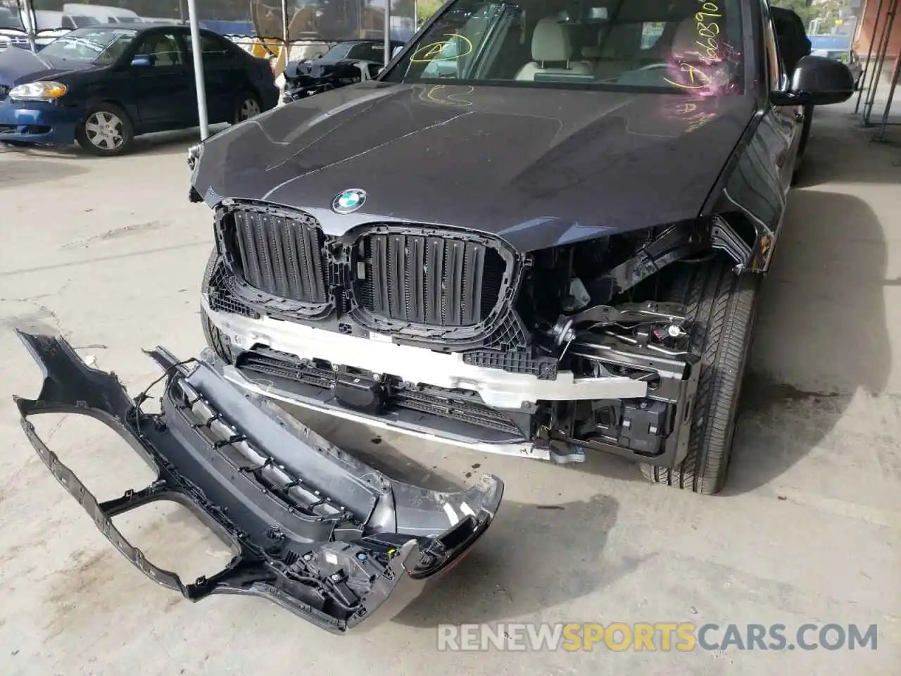 9 Photograph of a damaged car 5UXTS1C00L9D22356 BMW X3 2020