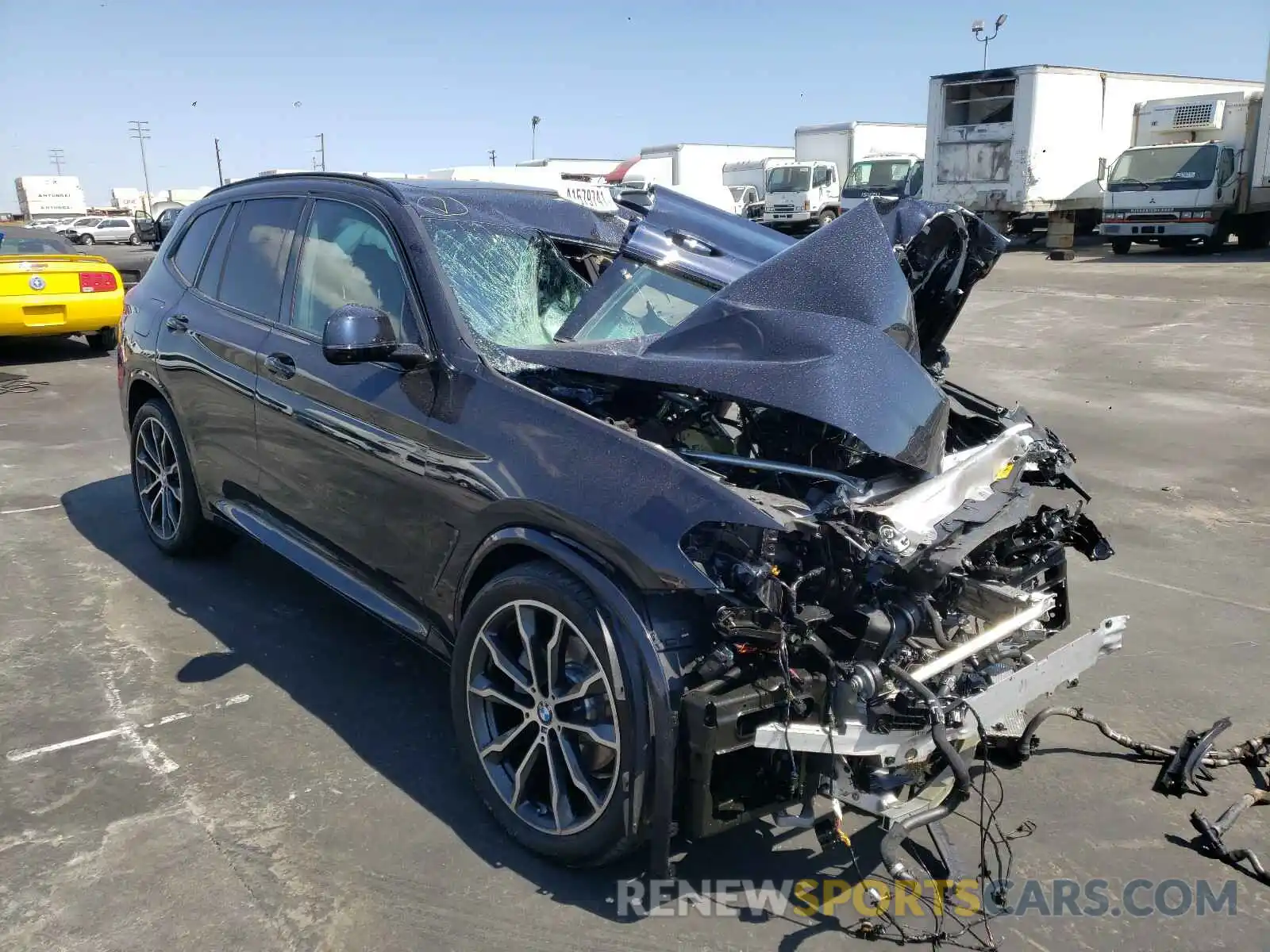 1 Photograph of a damaged car 5UXTS1C02L9D36727 BMW X3 2020