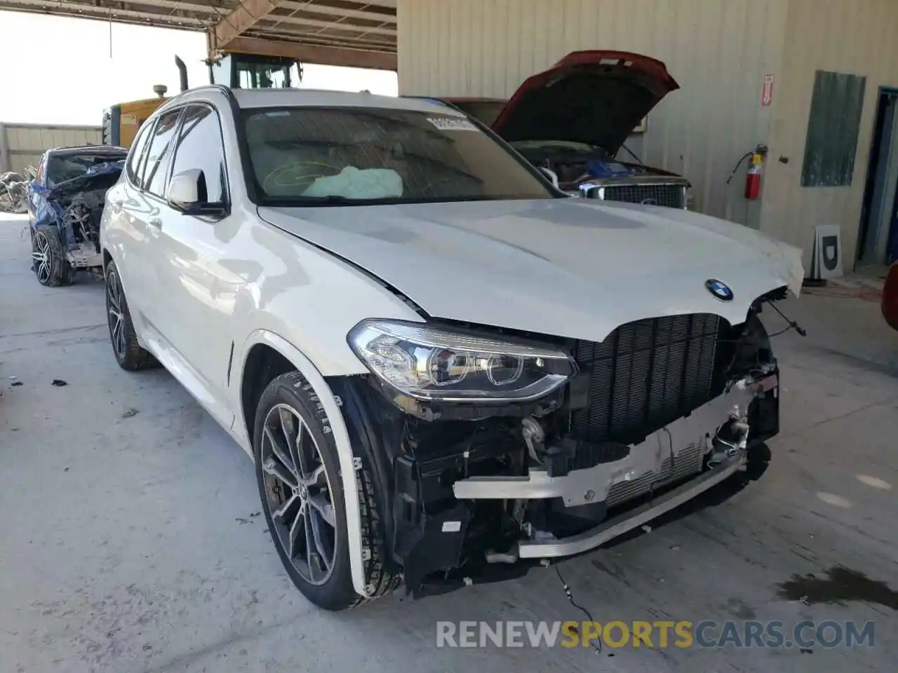 1 Photograph of a damaged car 5UXTS1C04L9D22313 BMW X3 2020