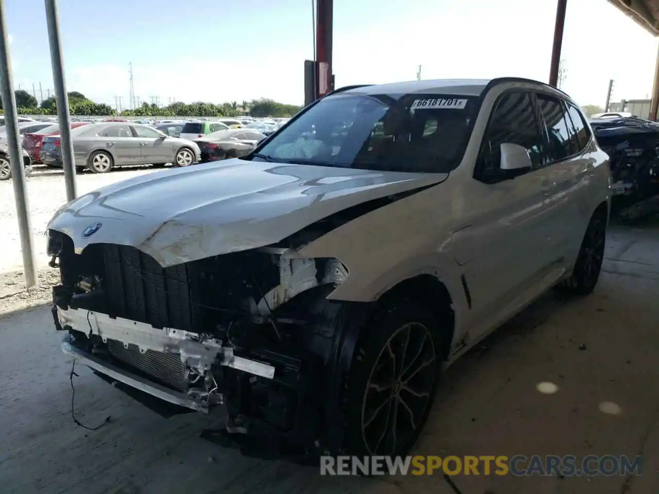 2 Photograph of a damaged car 5UXTS1C04L9D22313 BMW X3 2020