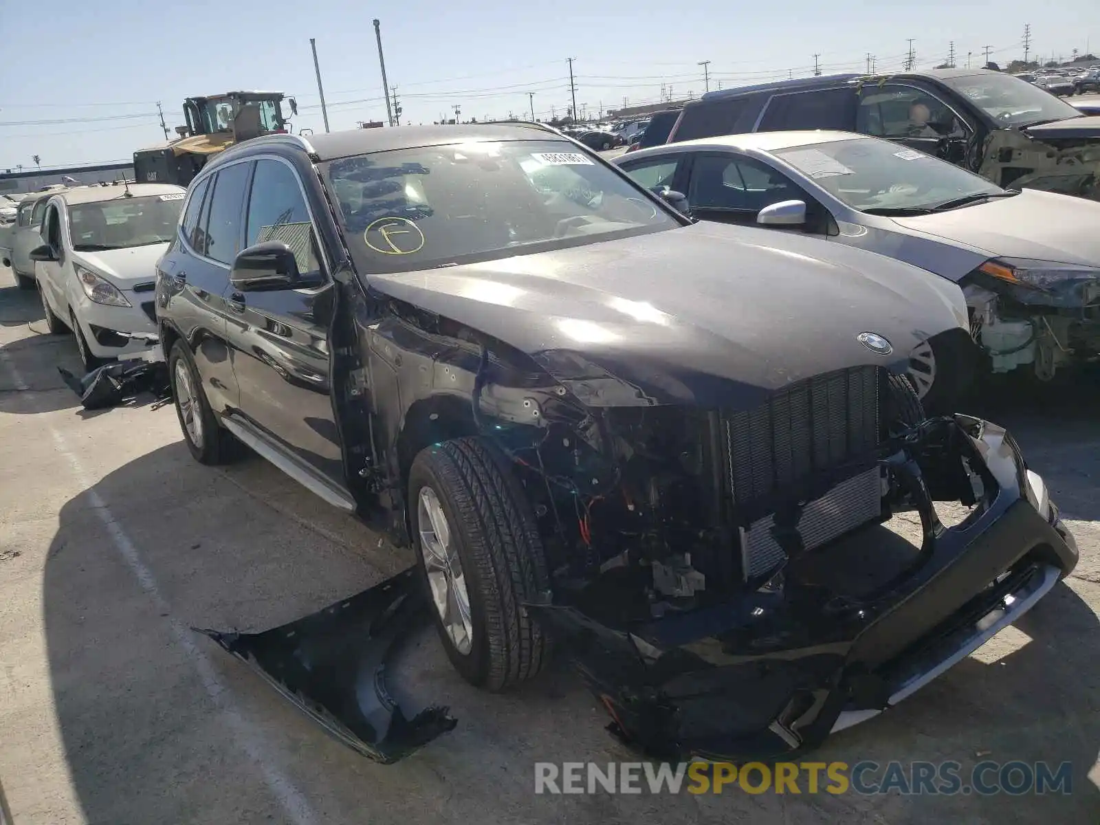 1 Photograph of a damaged car 5UXTS1C07L9D25061 BMW X3 2020