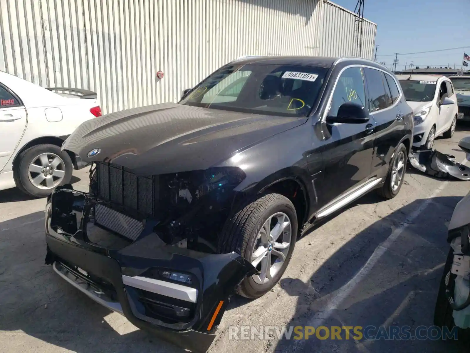 2 Photograph of a damaged car 5UXTS1C07L9D25061 BMW X3 2020