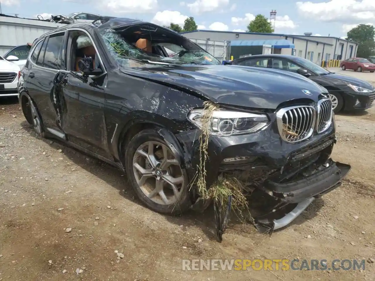 1 Photograph of a damaged car 5UXTS1C0XL9C52977 BMW X3 2020