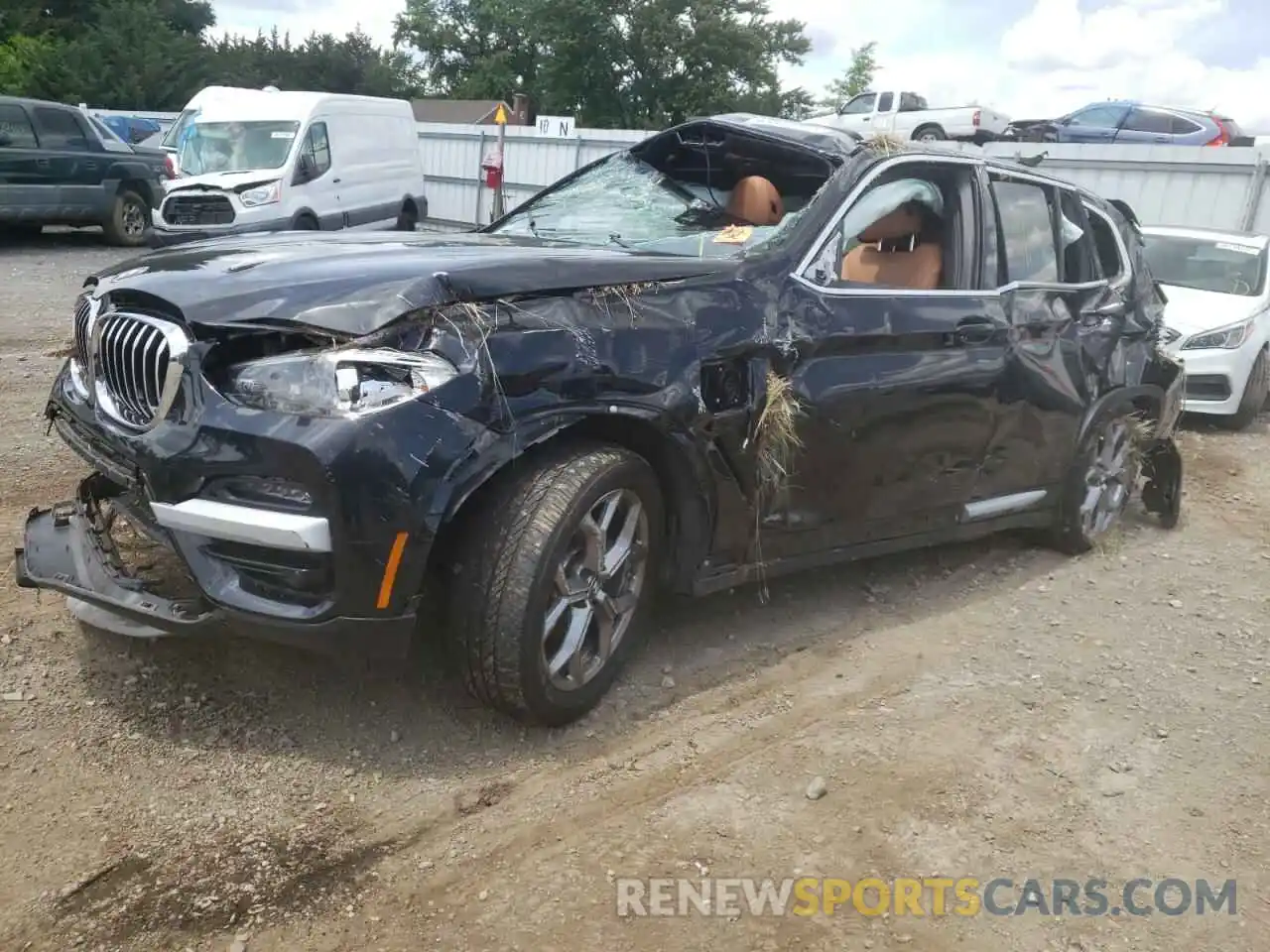 2 Photograph of a damaged car 5UXTS1C0XL9C52977 BMW X3 2020