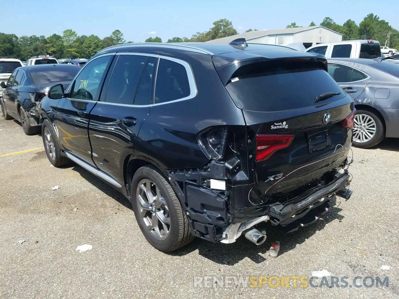 3 Photograph of a damaged car 5UXTY3C00L9C23210 BMW X3 2020