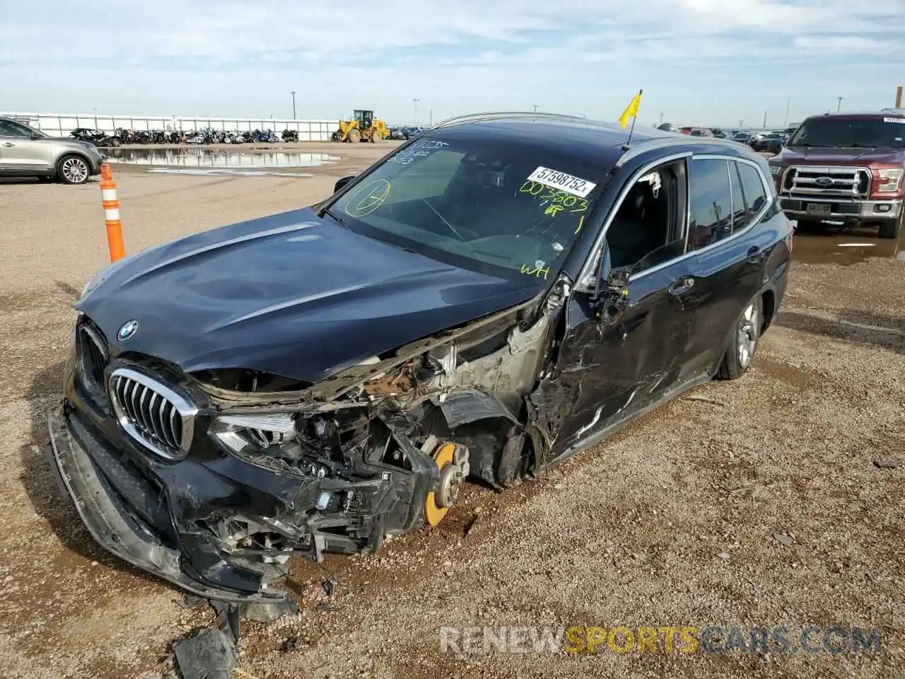 2 Photograph of a damaged car 5UXTY3C00L9D03803 BMW X3 2020