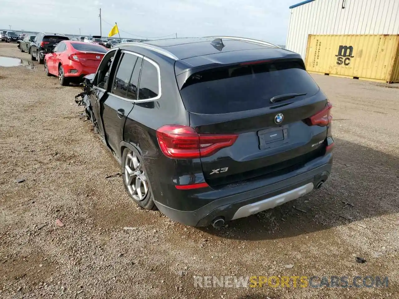 3 Photograph of a damaged car 5UXTY3C00L9D03803 BMW X3 2020