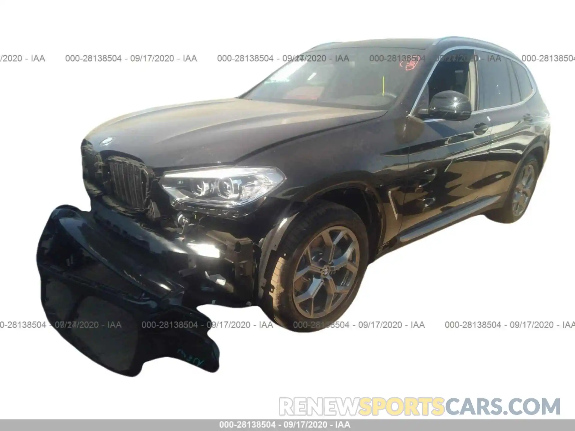 2 Фотография поврежденного автомобиля 5UXTY3C00L9D10122 BMW X3 2020
