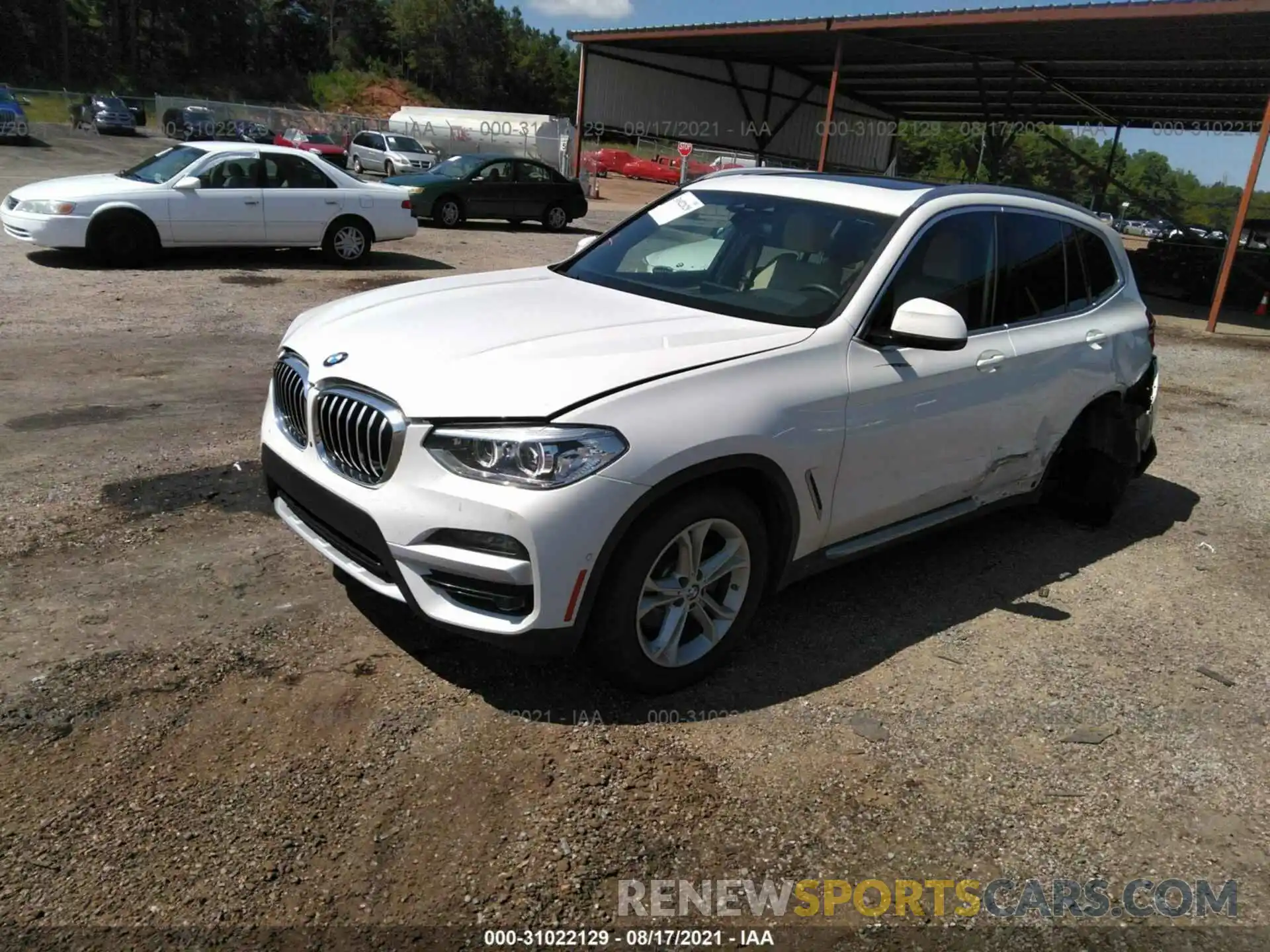 2 Photograph of a damaged car 5UXTY3C00L9D37210 BMW X3 2020