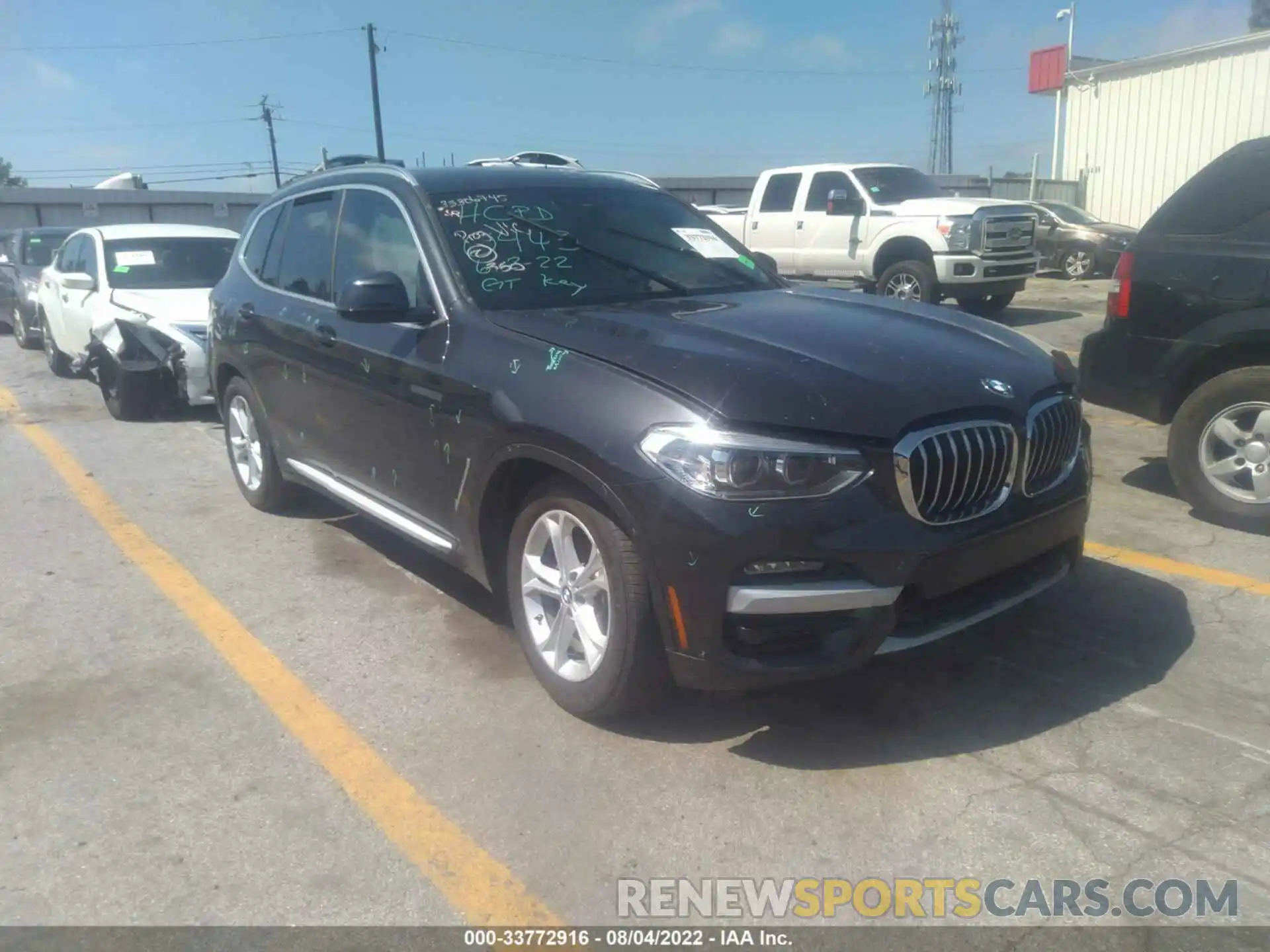 1 Photograph of a damaged car 5UXTY3C00L9D50443 BMW X3 2020